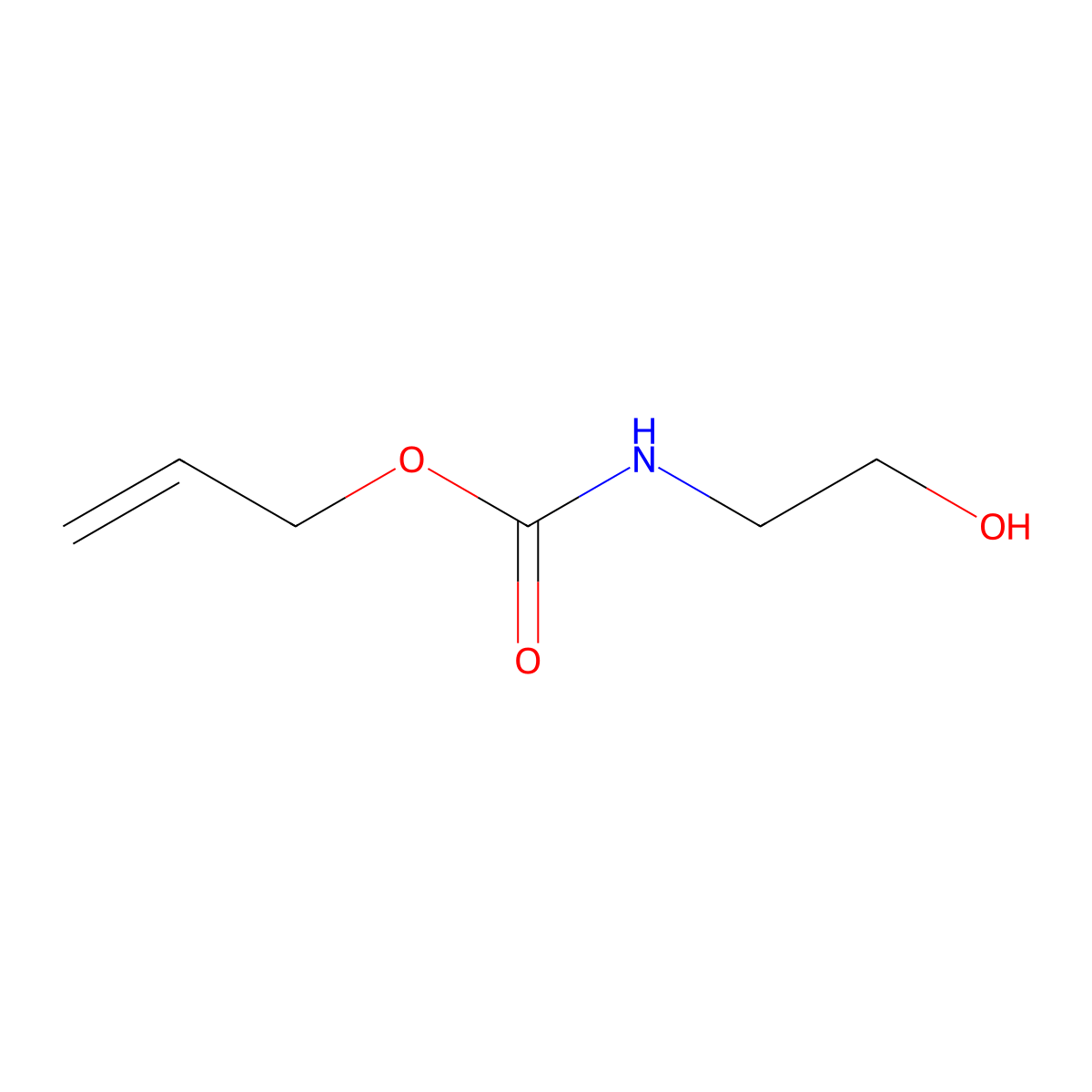N-(Allyloxycarbonyl)ethanolamine molecular structure, CAS 66471-00-9
