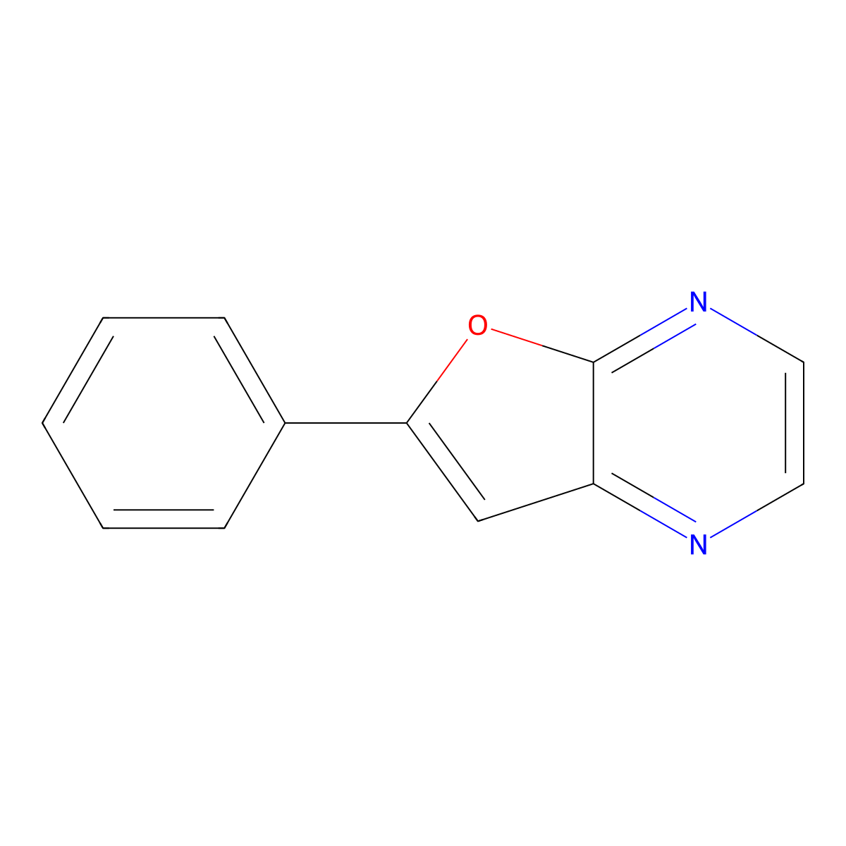 6-Phenylfuro[2,3-b]pyrazine molecular structure, CAS 66479-90-1