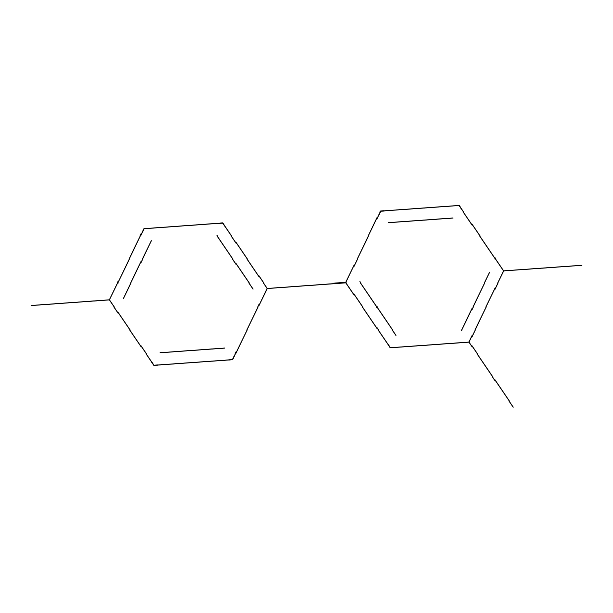 3,4,4'-Trimethyl-1,1'-biphenyl molecular structure, CAS 66483-38-3