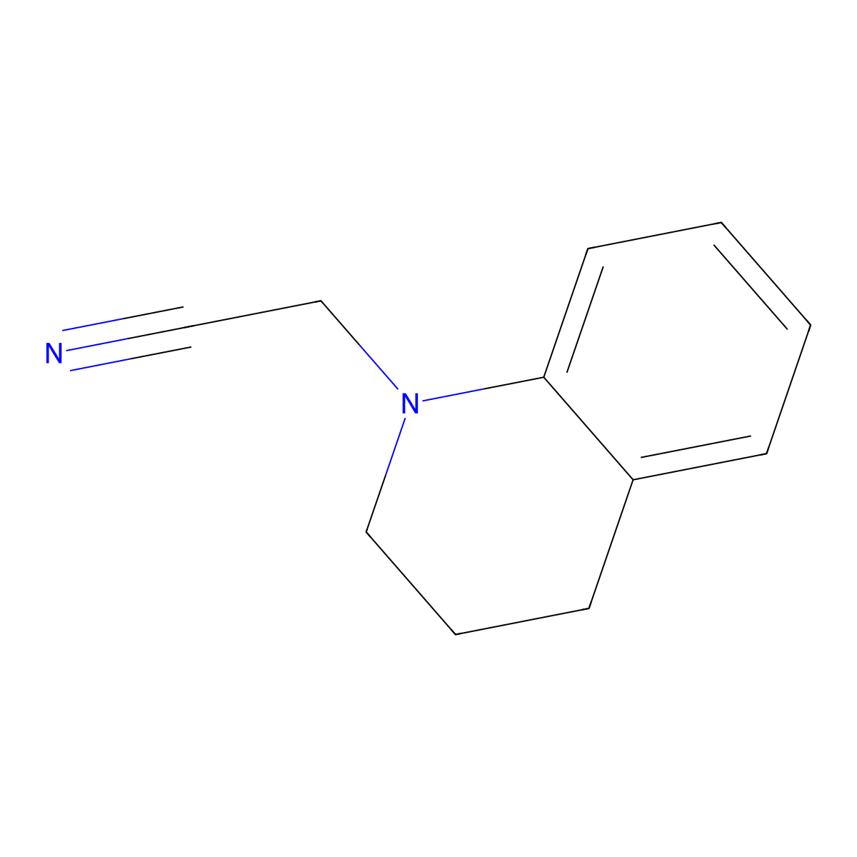 1-Cyanomethyl-1,2,3,4-tetrahydro-quinoline molecular structure, CAS 66487-31-8