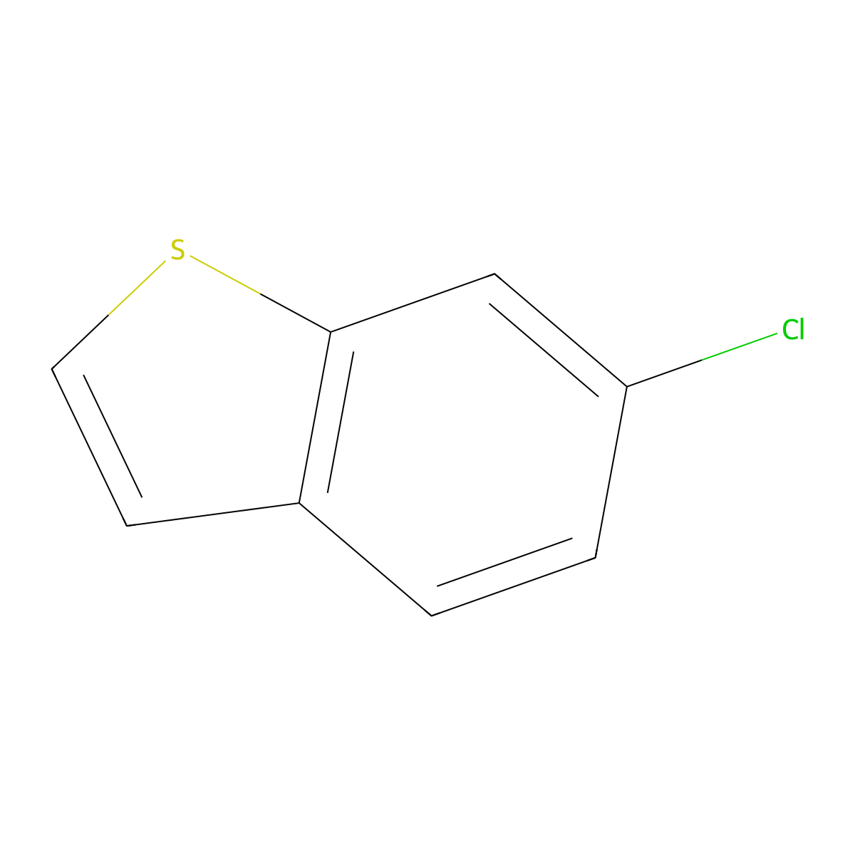 6-Chloro-1-benzothiophene molecular structure, CAS 66490-20-8