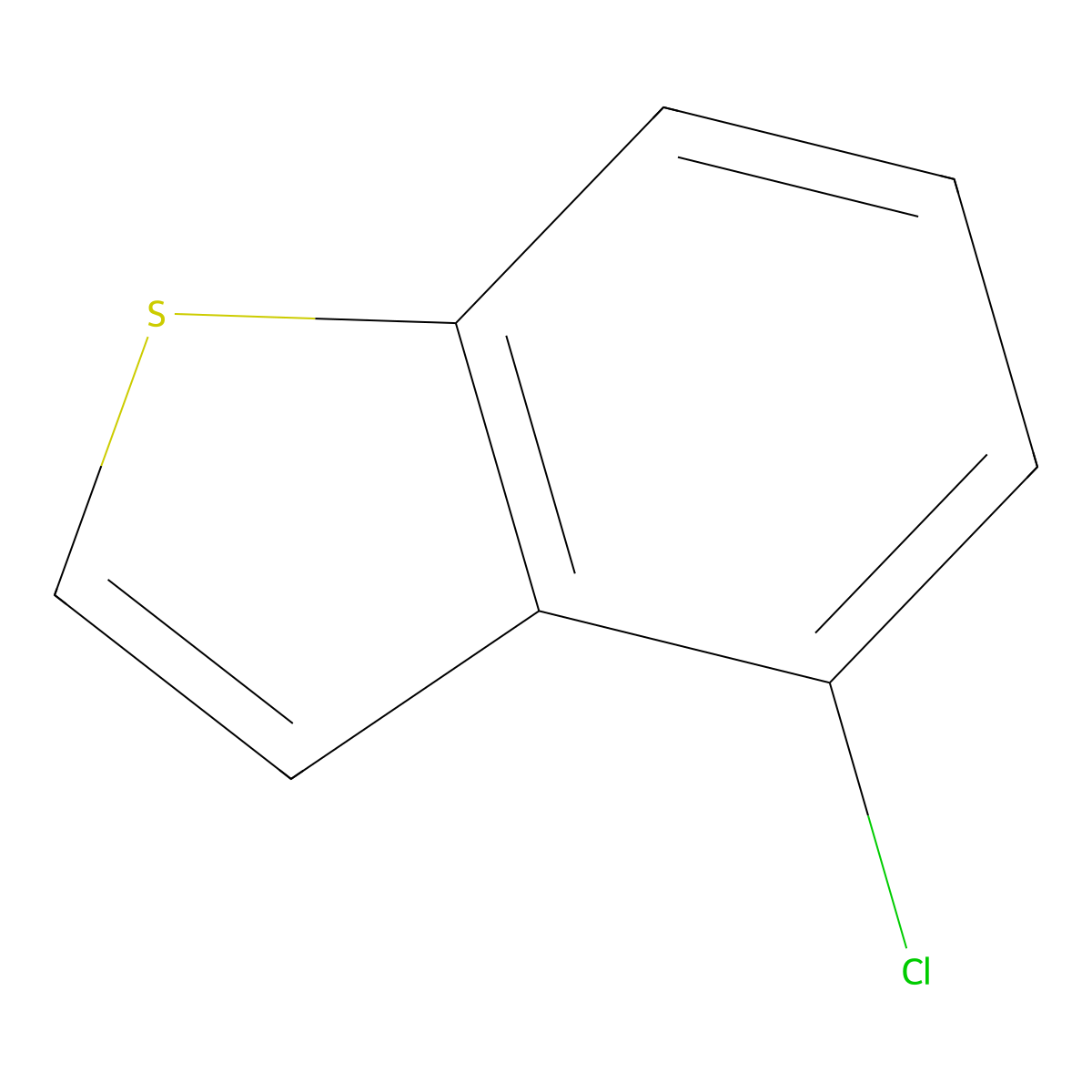 4-Chloro-1-benzothiophene molecular structure, CAS 66490-33-3