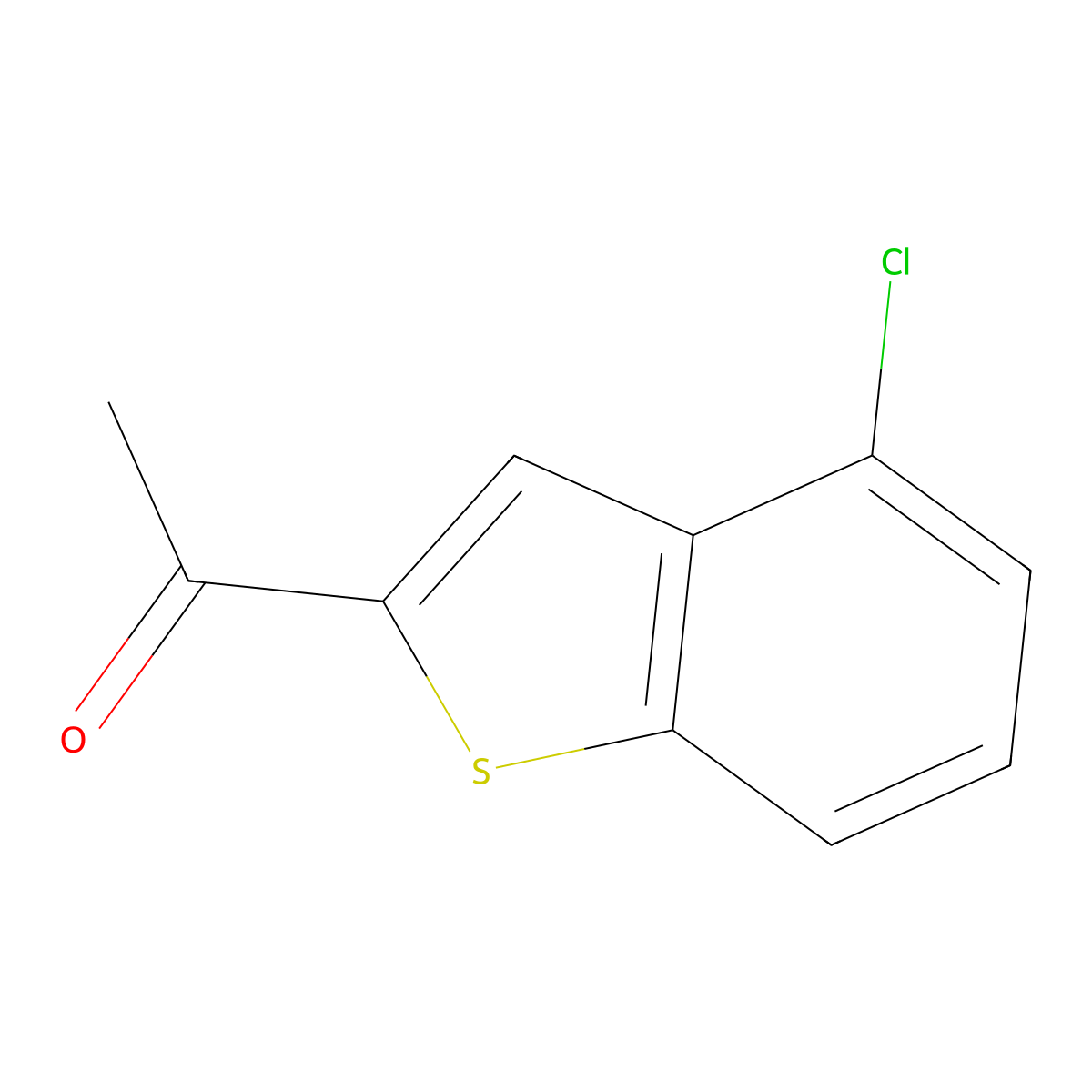 1-(4-Chlorobenzo[b]thien-2-yl)ethanone molecular structure, CAS 66490-34-4