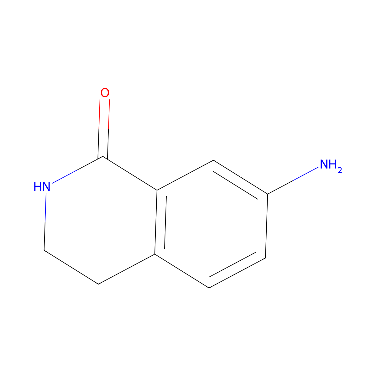 7-Amino-1,2,3,4-tetrahydroisoquinolin-1-one molecular structure, CAS 66491-03-0