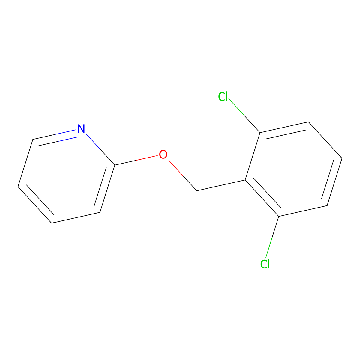 2-[(2,6-Dichlorophenyl)methoxy]pyridine molecular structure, CAS 66496-55-7