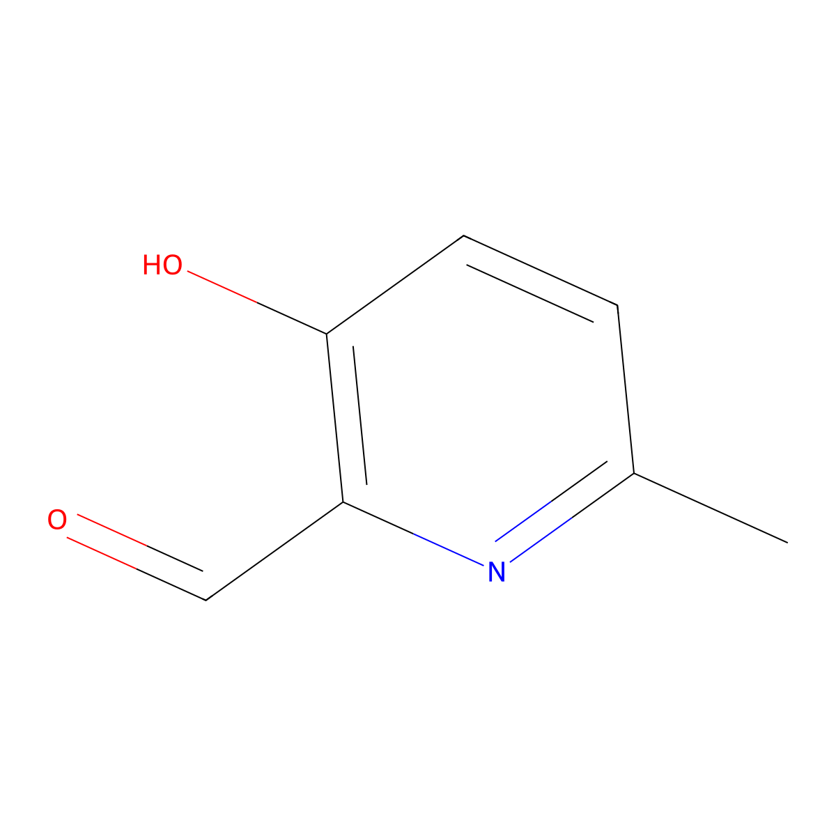 3-Hydroxy-6-methylpyridine-2-carbaldehyde molecular structure, CAS 66497-42-5