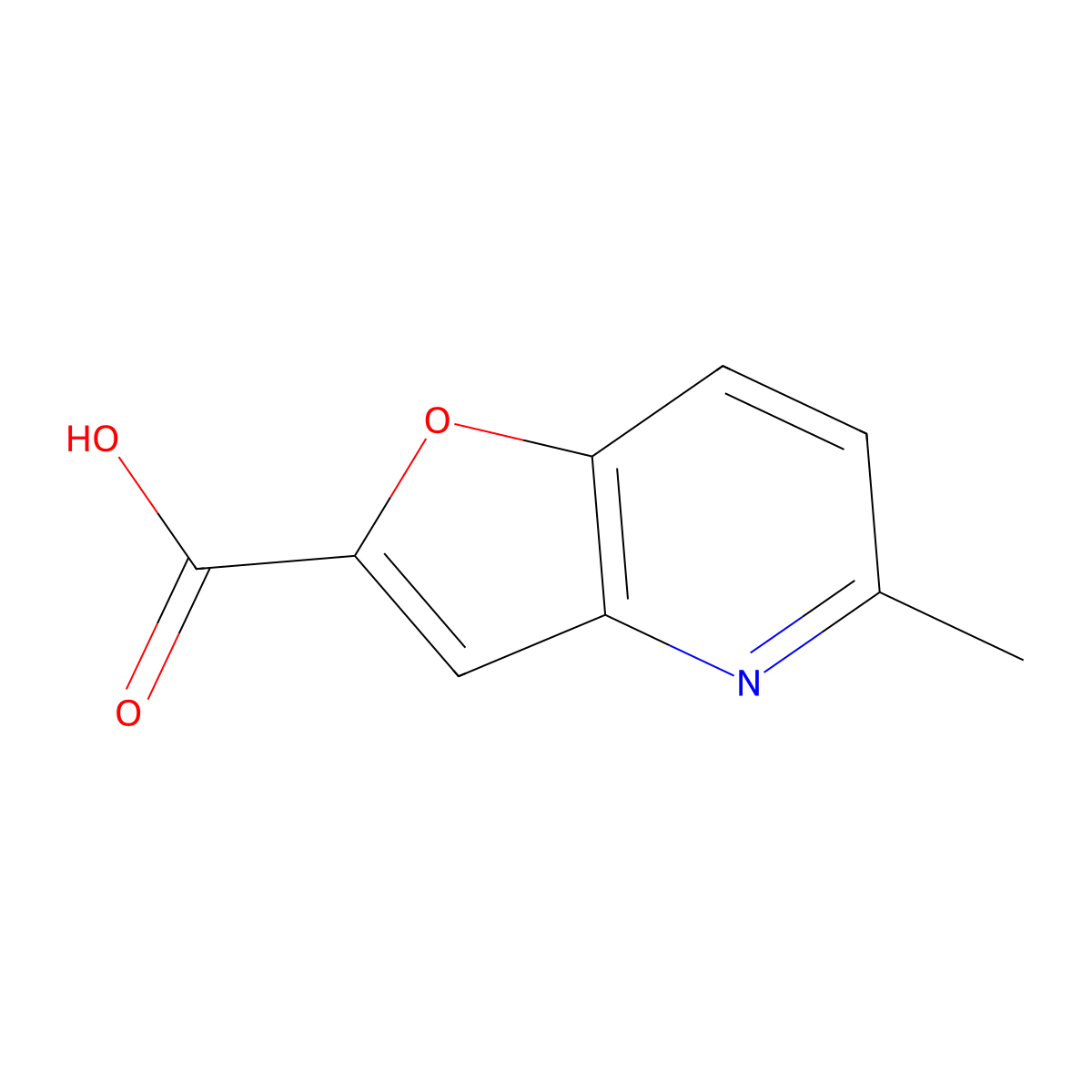 5-Methylfuro[3,2-b]pyridine-2-carboxylic acid molecular structure, CAS 66497-45-8