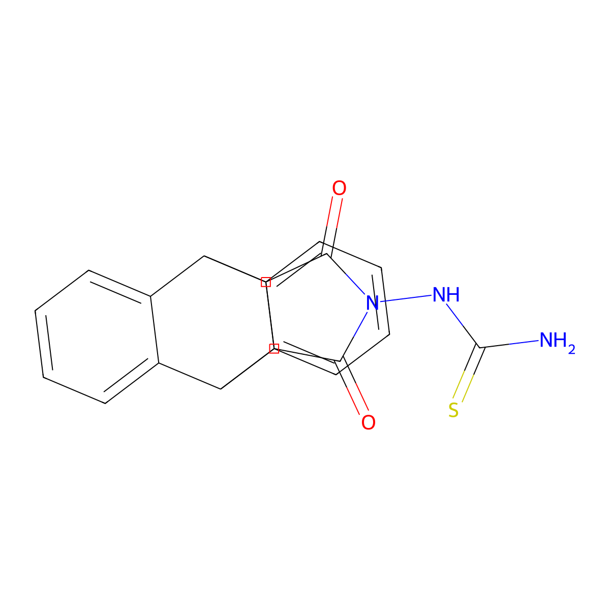 1-(12,14-dioxo-11,12,14,15-tetrahydro-9H-9,10-[3,4]epipyrroloanthracen-13(10H)-yl)thiourea molecular structure, CAS 664972-93-4