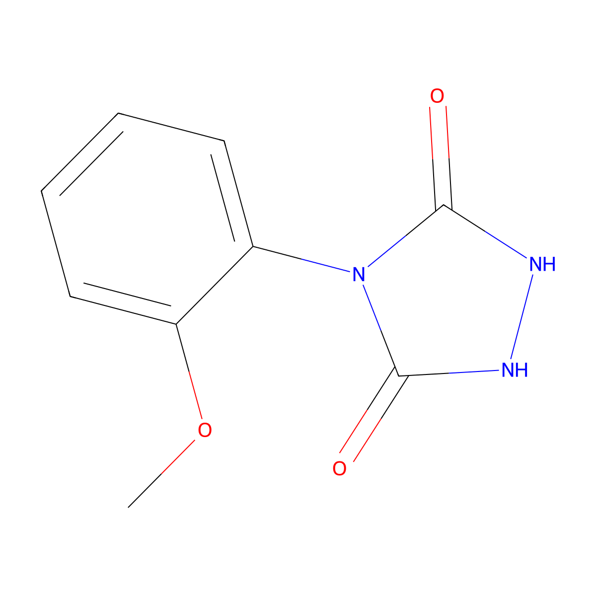 4-(2-Methoxyphenyl)-1,2,4-triazolidine-3,5-dione molecular structure, CAS 664973-21-1