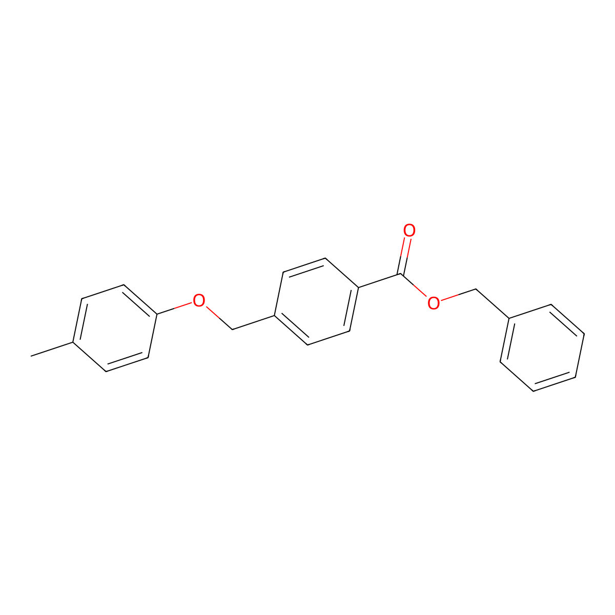 Benzyl 4-[(4-methylphenoxy)methyl]benzoate molecular structure, CAS 664975-93-3