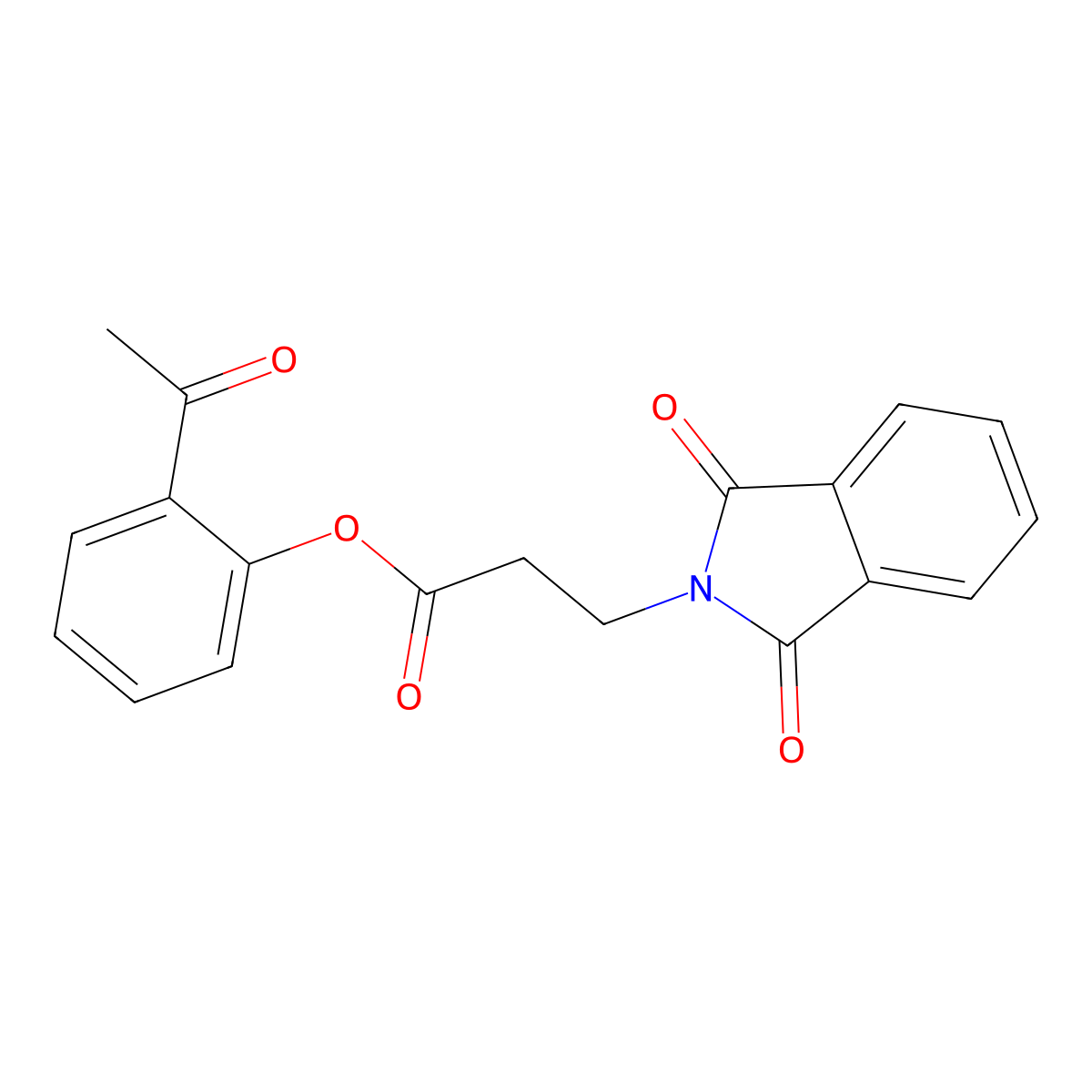 2-acetylphenyl 3-(1,3-dioxo-1,3-dihydro-2H-isoindol-2-yl)propanoate molecular structure, CAS 664975-94-4