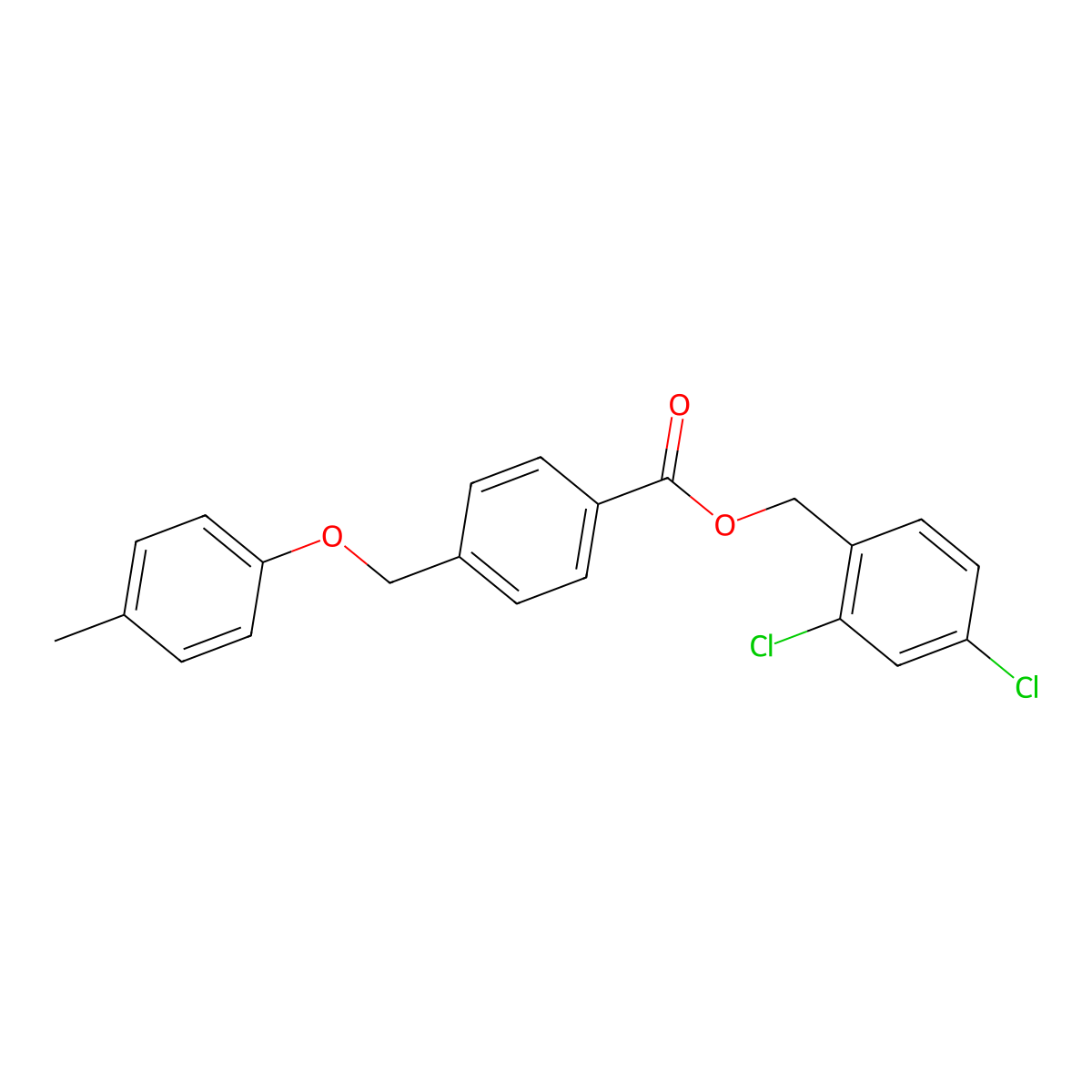 2,4-Dichlorobenzyl 4-[(4-methylphenoxy)methyl]benzoate molecular structure, CAS 664975-97-7