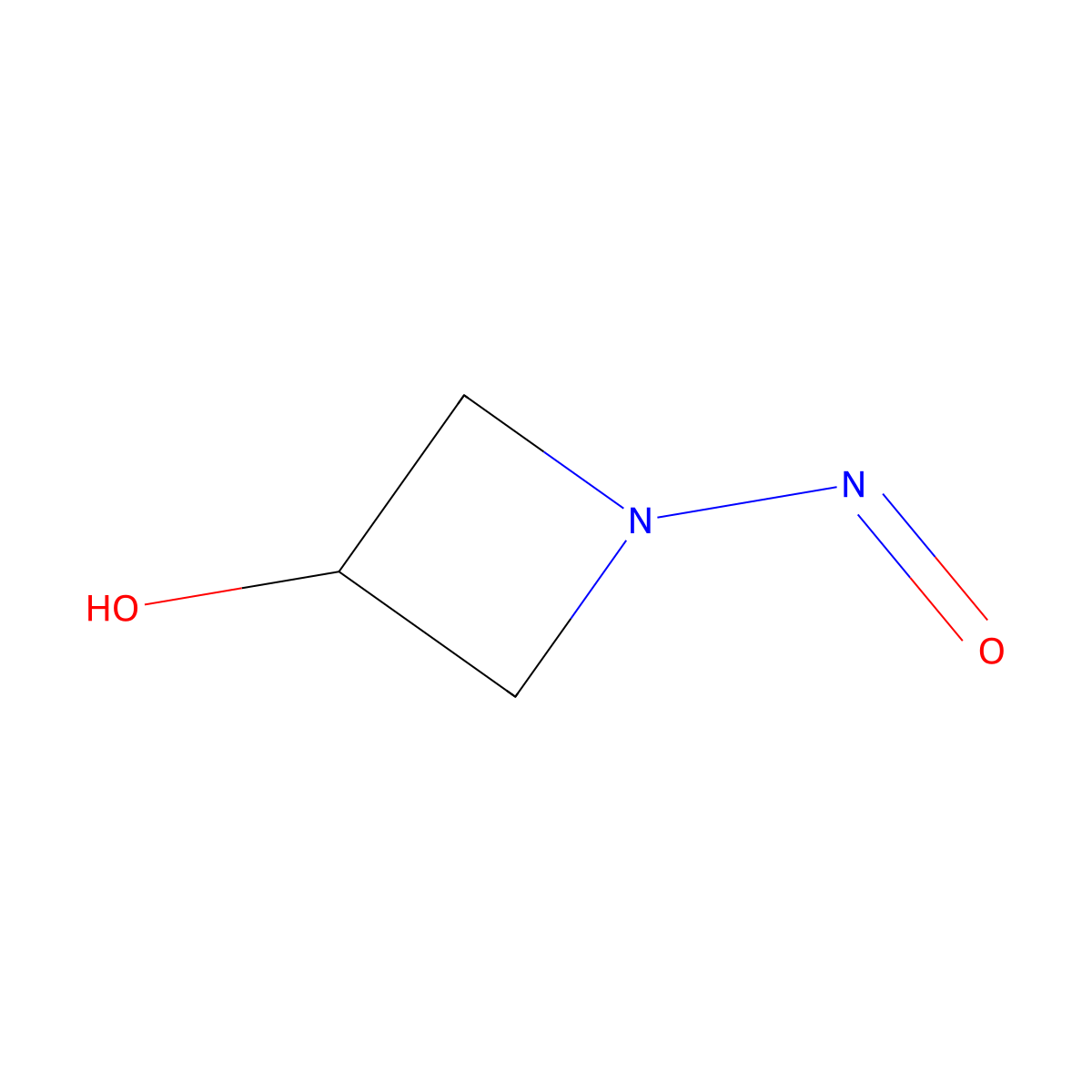 1-Nitrosoazetidin-3-ol molecular structure, CAS 664985-71-1