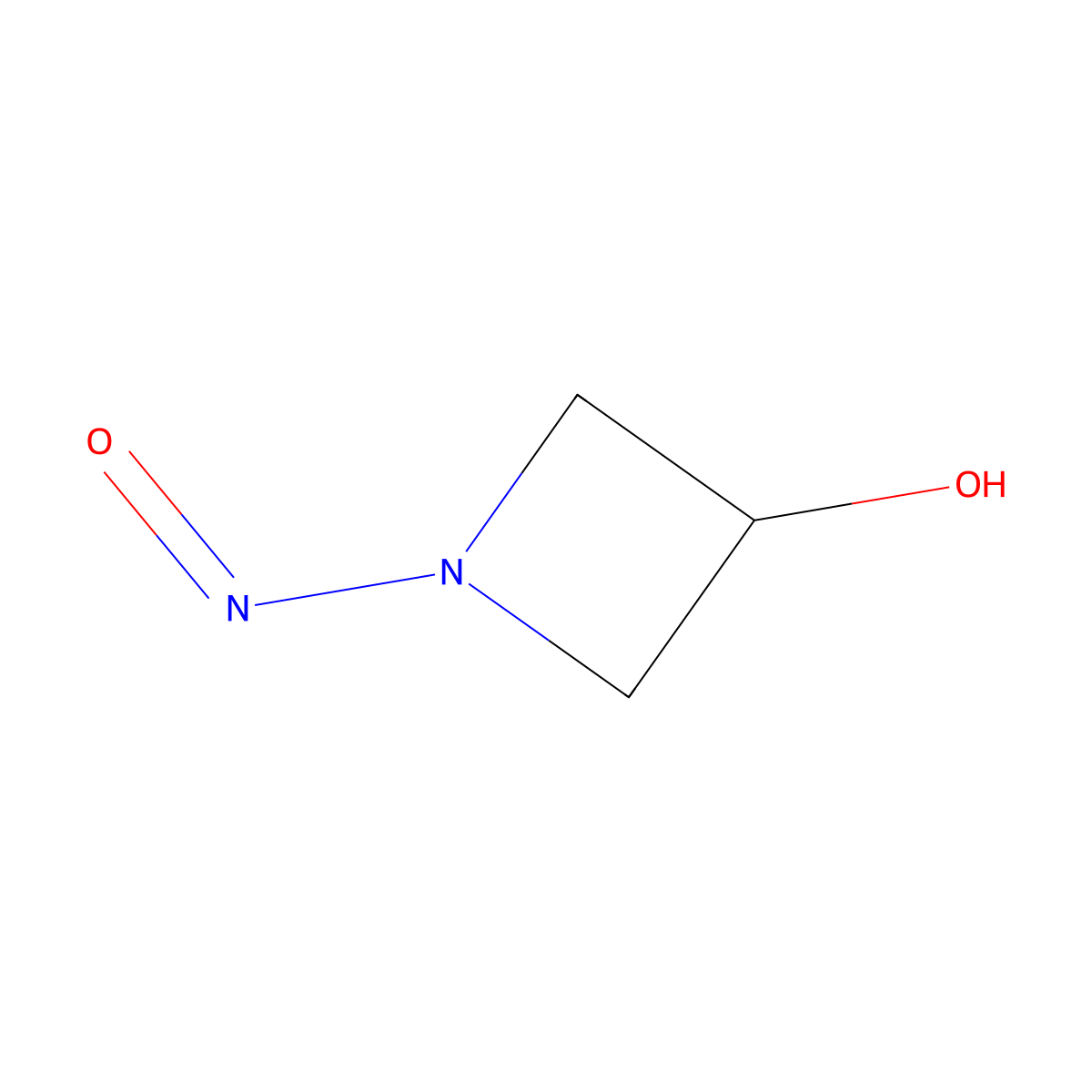 1-Nitrosoazetidin-3-ol molecular structure, CAS 664985-71-1