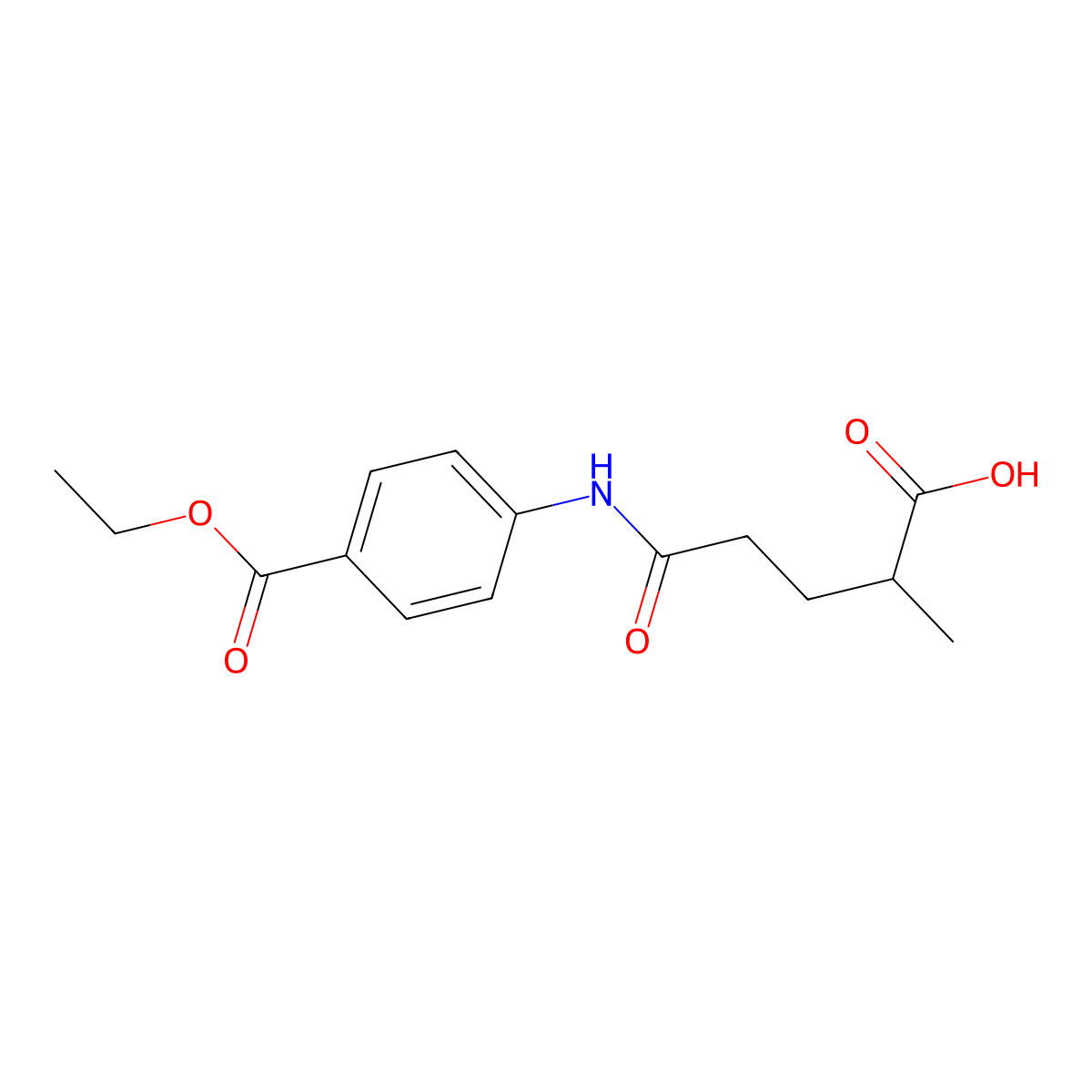 5-(4-Ethoxycarbonylanilino)-2-methyl-5-oxopentanoic acid molecular structure, CAS 664993-87-7