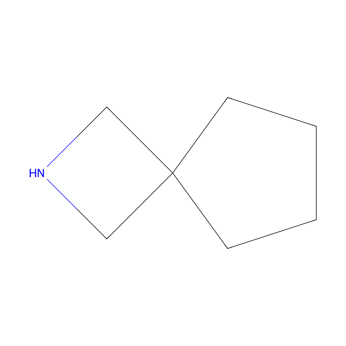 2-Azaspiro(3.4)octane molecular structure, CAS 665-41-8