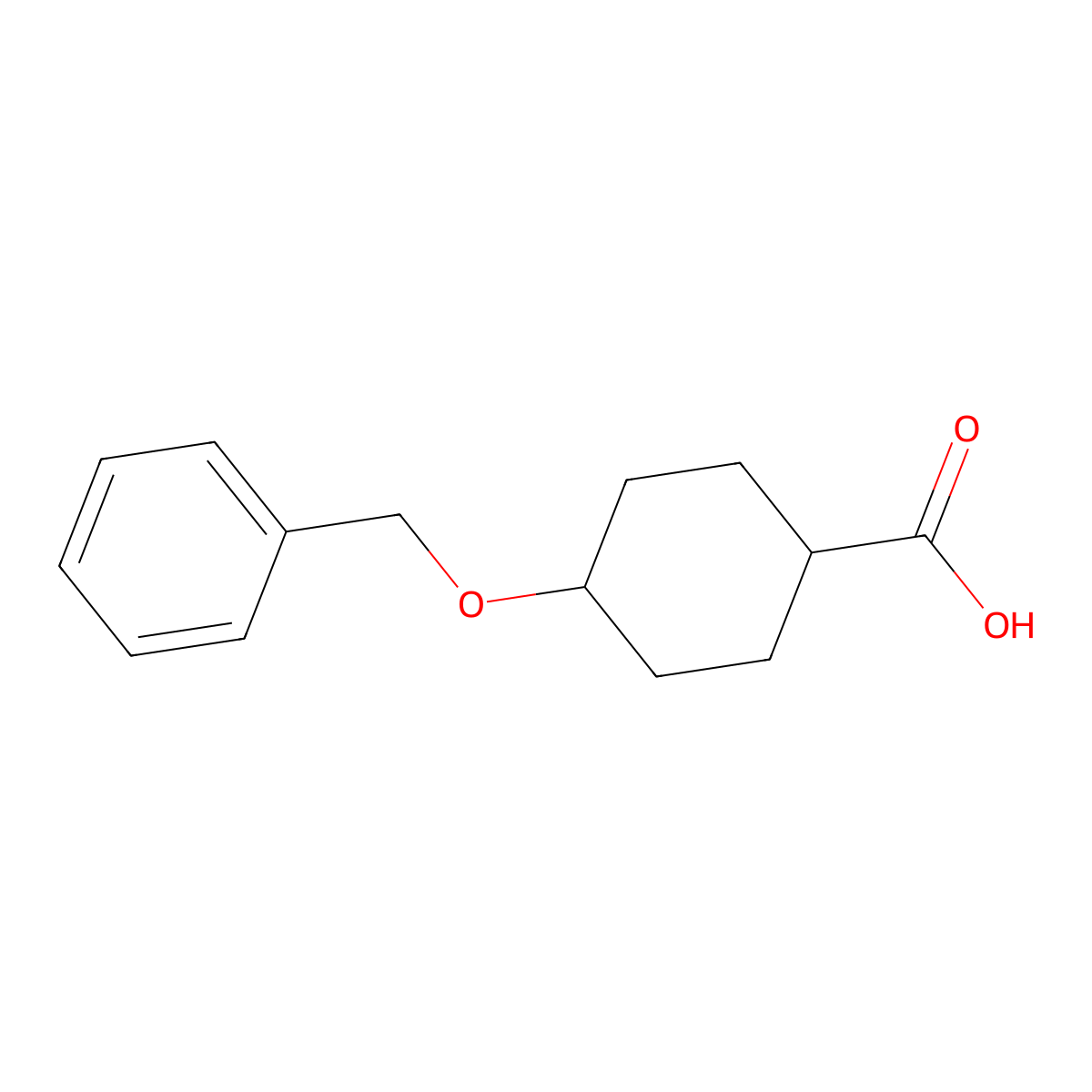 4-(Benzyloxy)cyclohexanecarboxylic acid molecular structure, CAS 66500-40-1