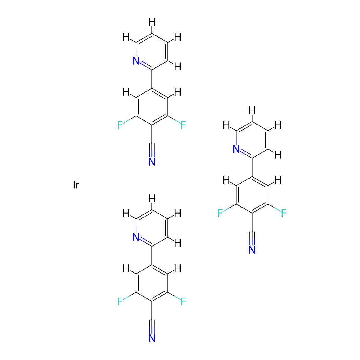 FCNIrPic molecular structure, CAS 665005-28-7