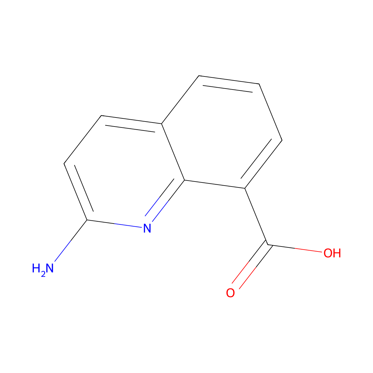2-Aminoquinoline-8-carboxylic acid molecular structure, CAS 665010-47-9