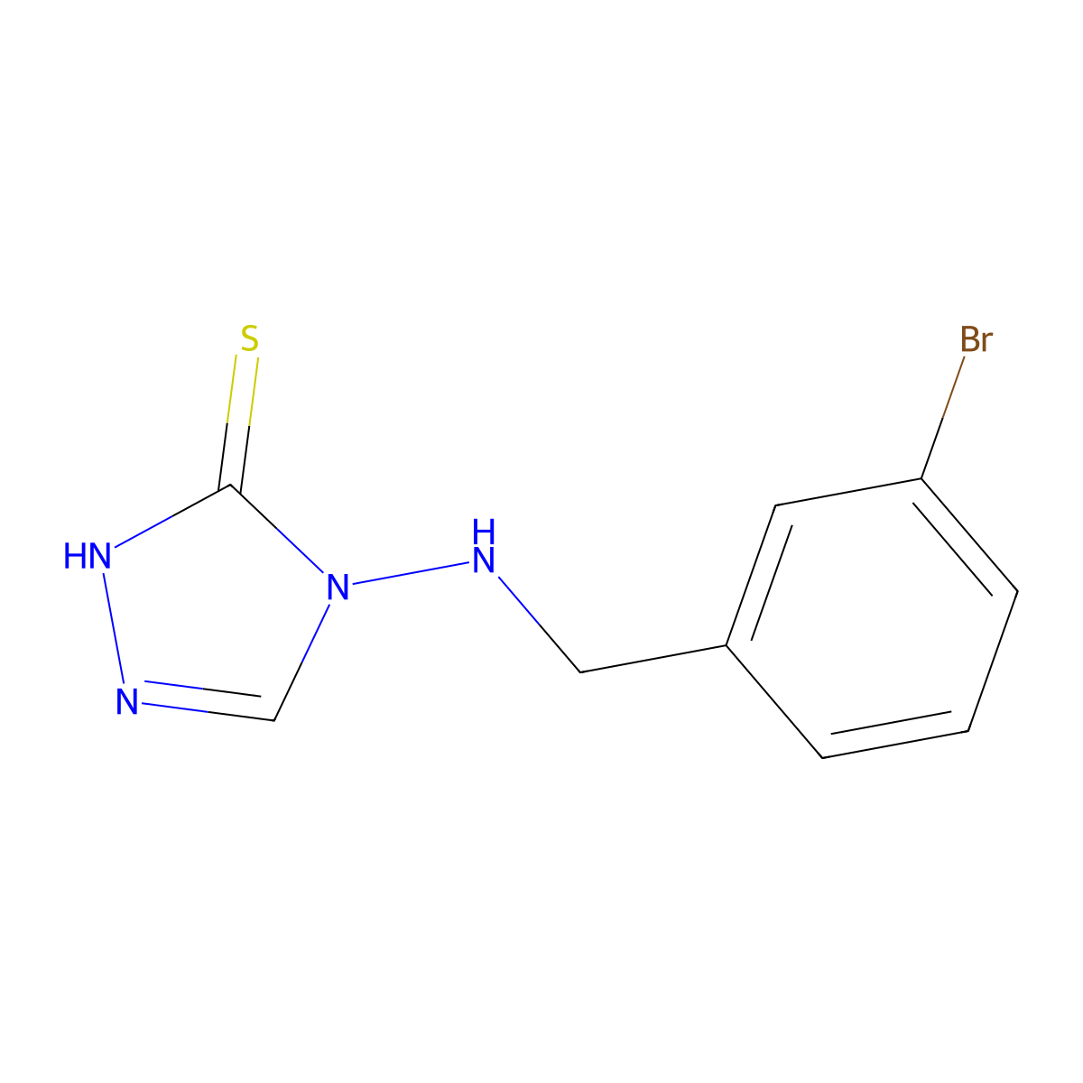 4-[(3-bromobenzyl)amino]-4H-1,2,4-triazol-3-yl hydrosulfide molecular structure, CAS 665013-76-3