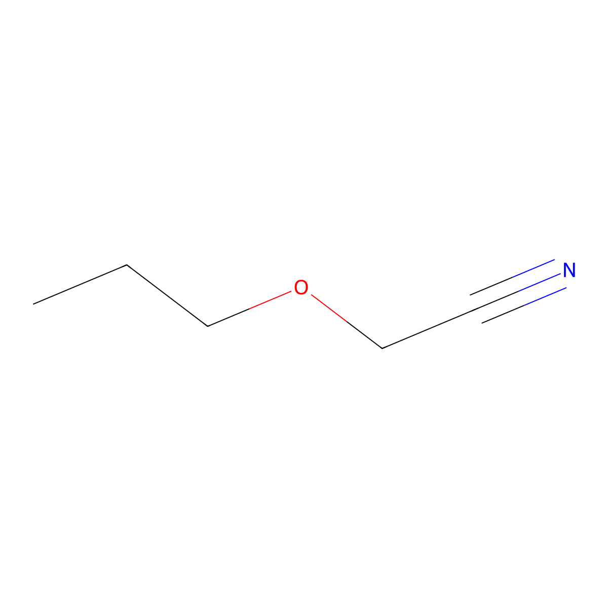 2-Propoxyacetonitrile molecular structure, CAS 66502-25-8