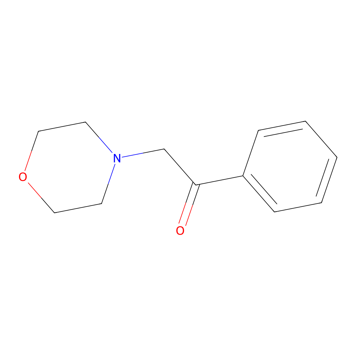 Ethanone, 2-(4-morpholinyl)-1-phenyl- molecular structure, CAS 66502-26-9