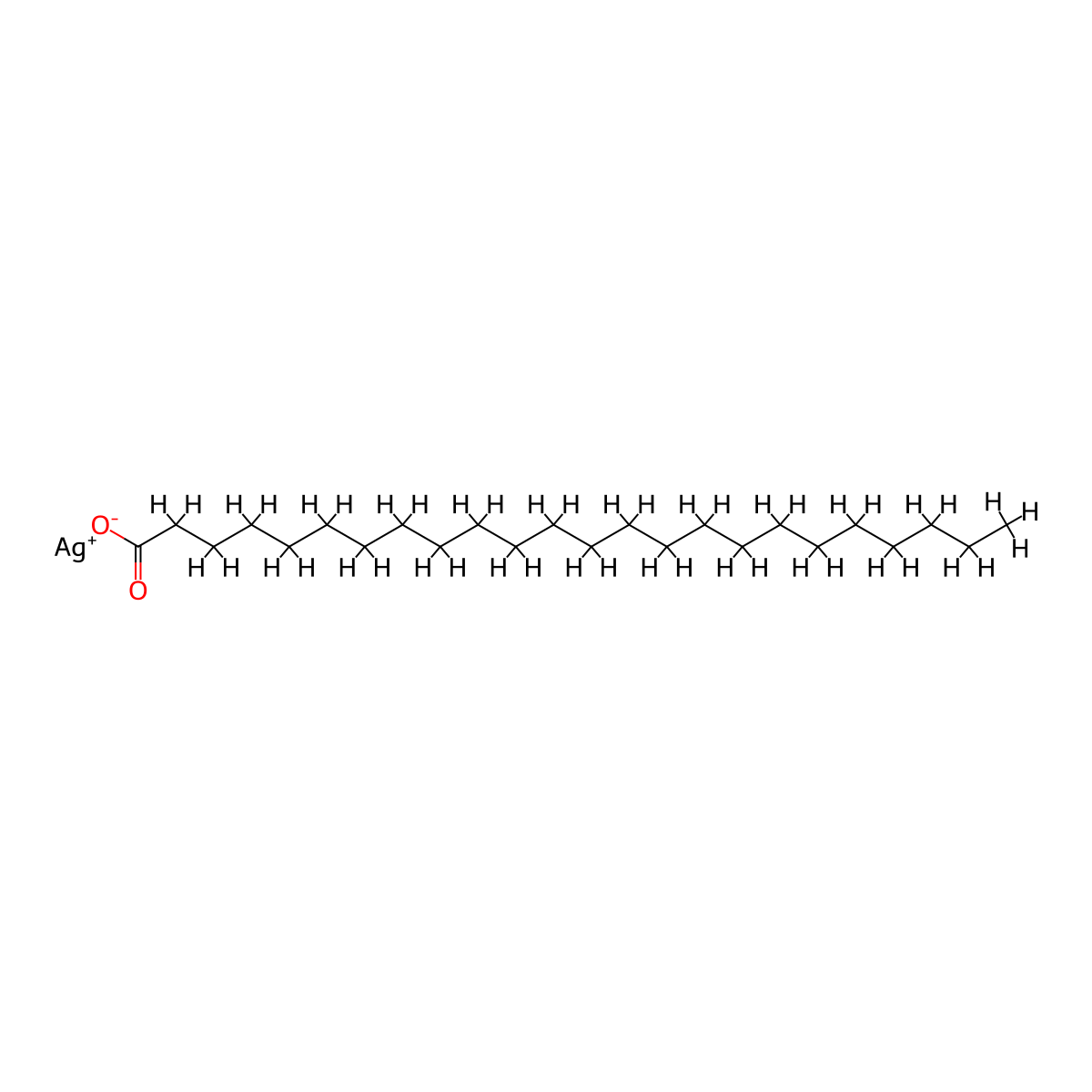 Tetracosanoic acid, silver(1+) salt (1:1) molecular structure, CAS 66502-42-9