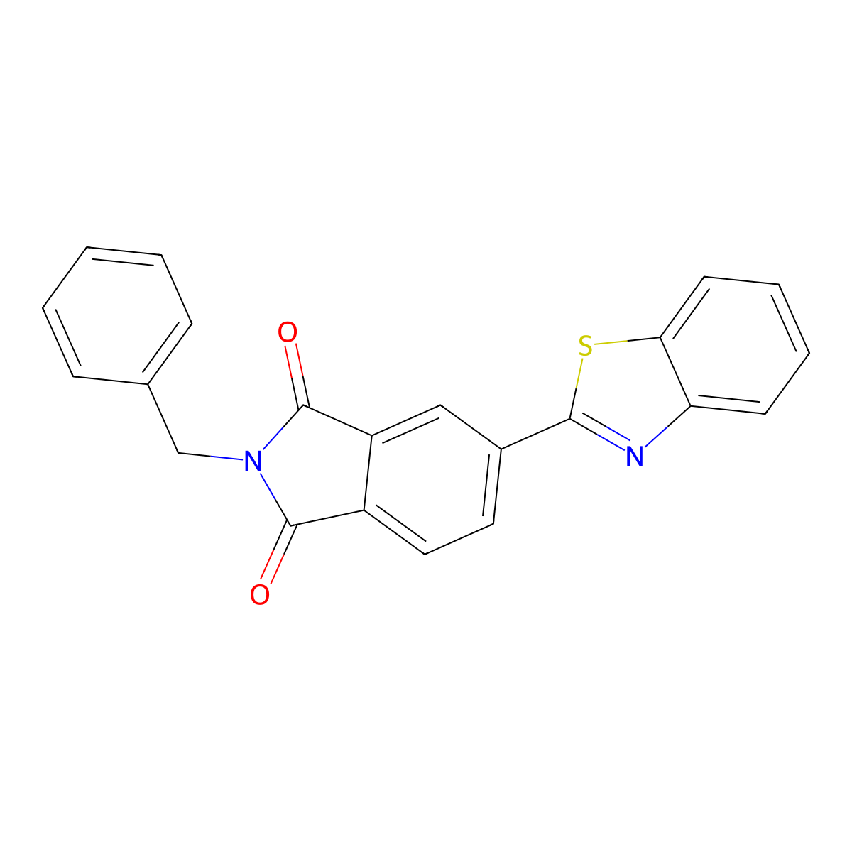 5-(1,3-Benzothiazol-2-yl)-2-benzylisoindole-1,3-dione molecular structure, CAS 665025-80-9