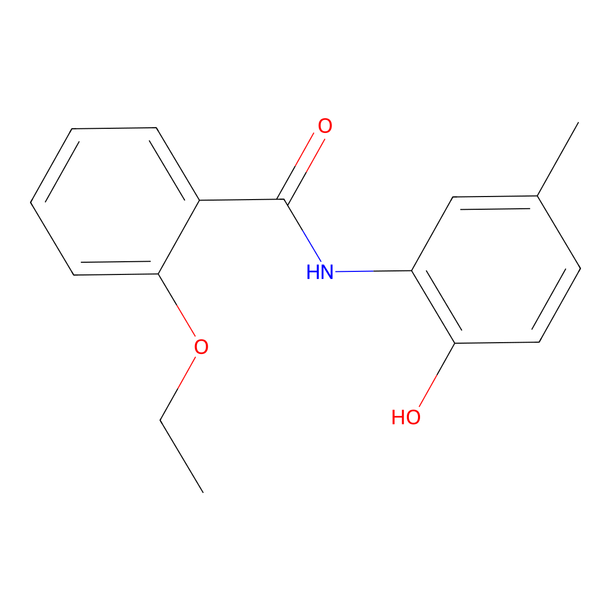 2-ethoxy-N-(2-hydroxy-5-methylphenyl)benzamide molecular structure, CAS 665025-87-6