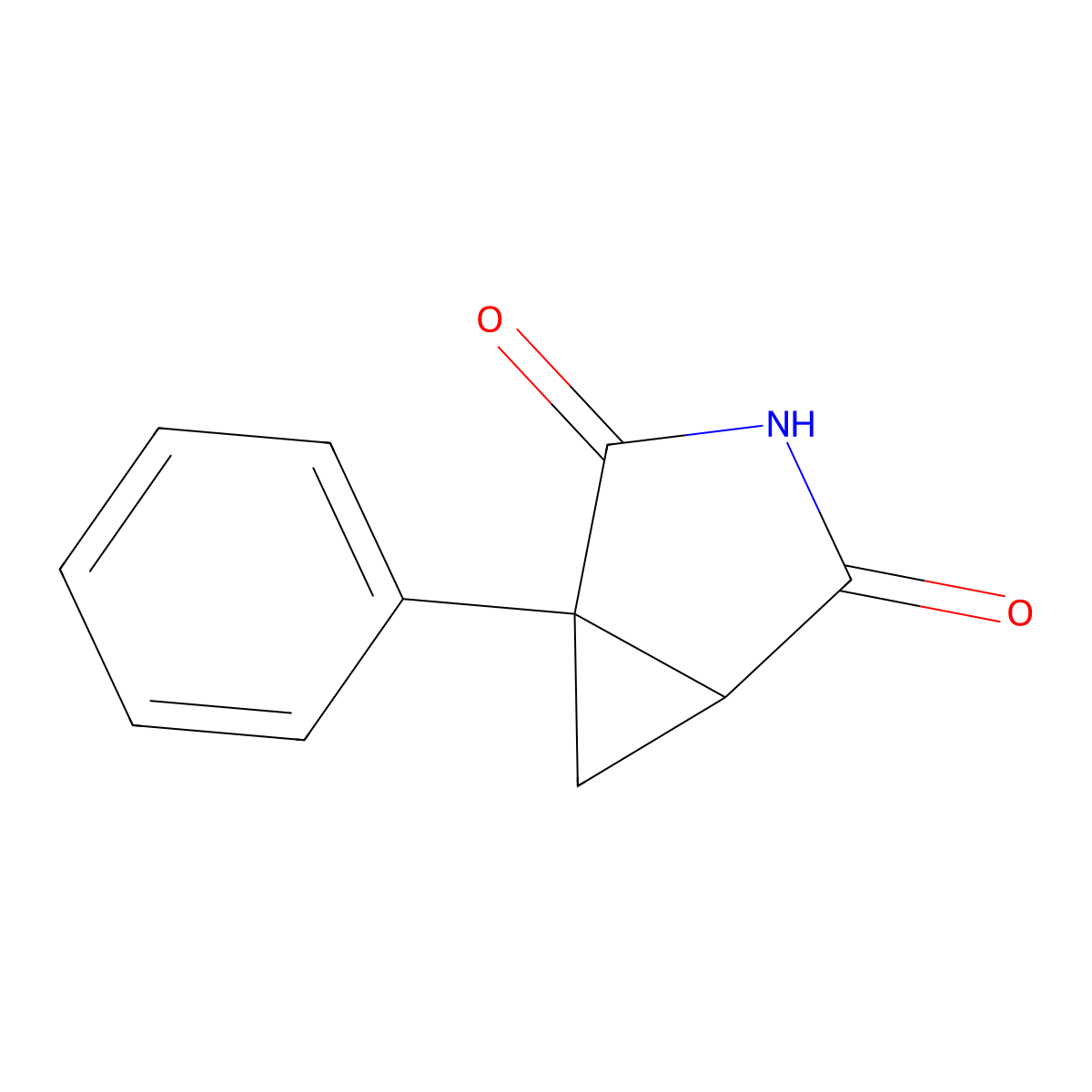 1-Phenyl-3-azabicyclo(3.1.0)hexane-2,4-dione molecular structure, CAS 66503-91-1