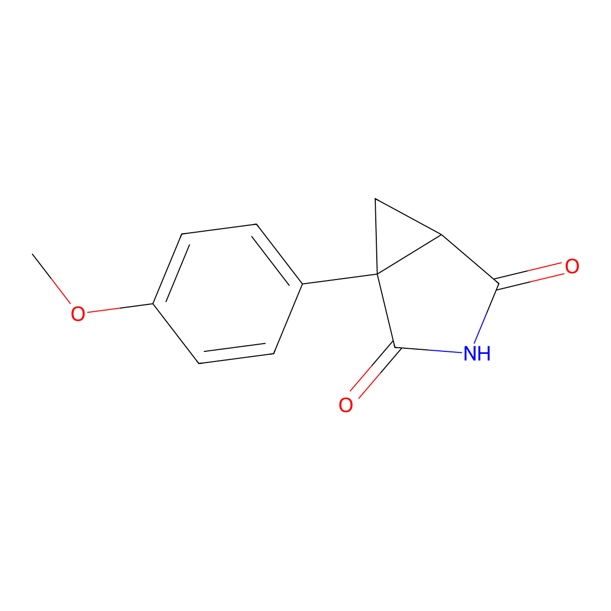 1-(4-Methoxyphenyl)-3-azabicyclo[3.1.0]hexane-2,4-dione molecular structure, CAS 66504-35-6