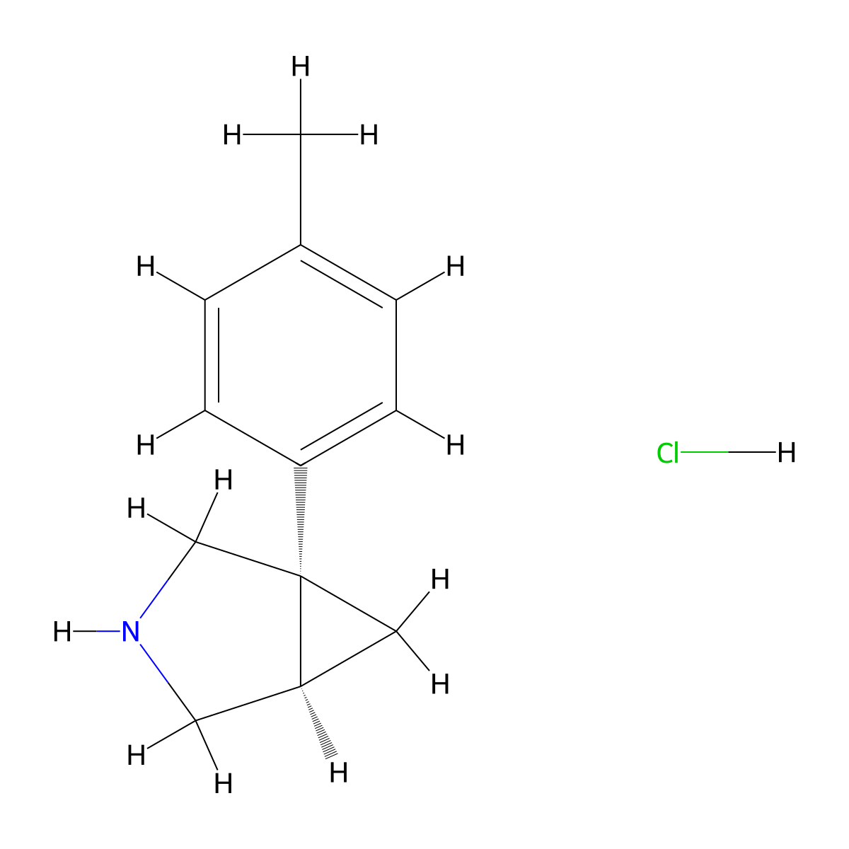 (-)-Bicifadine Hydrochloride molecular structure, CAS 66504-88-9