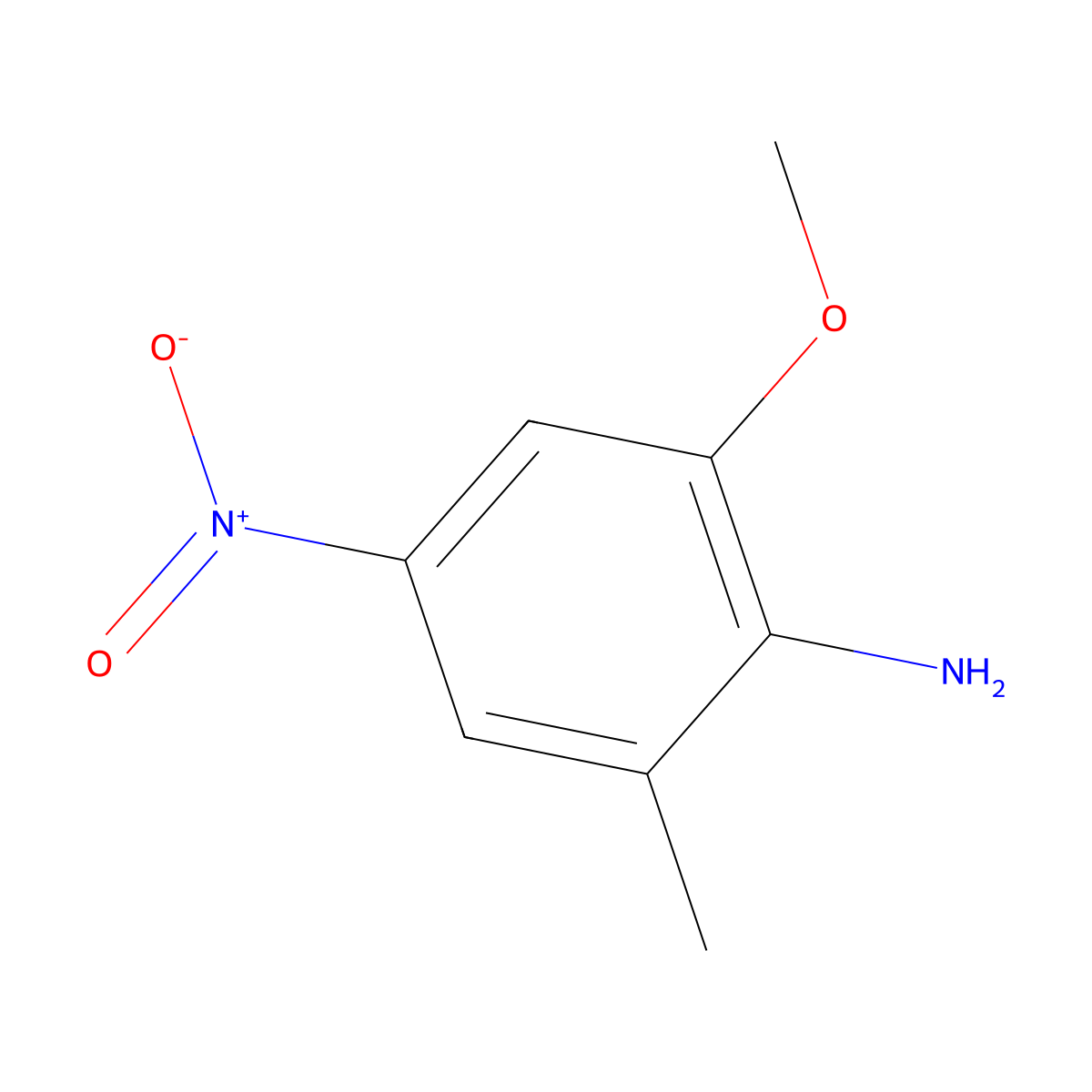 2-Methoxy-6-methyl-4-nitroaniline molecular structure, CAS 665053-99-6