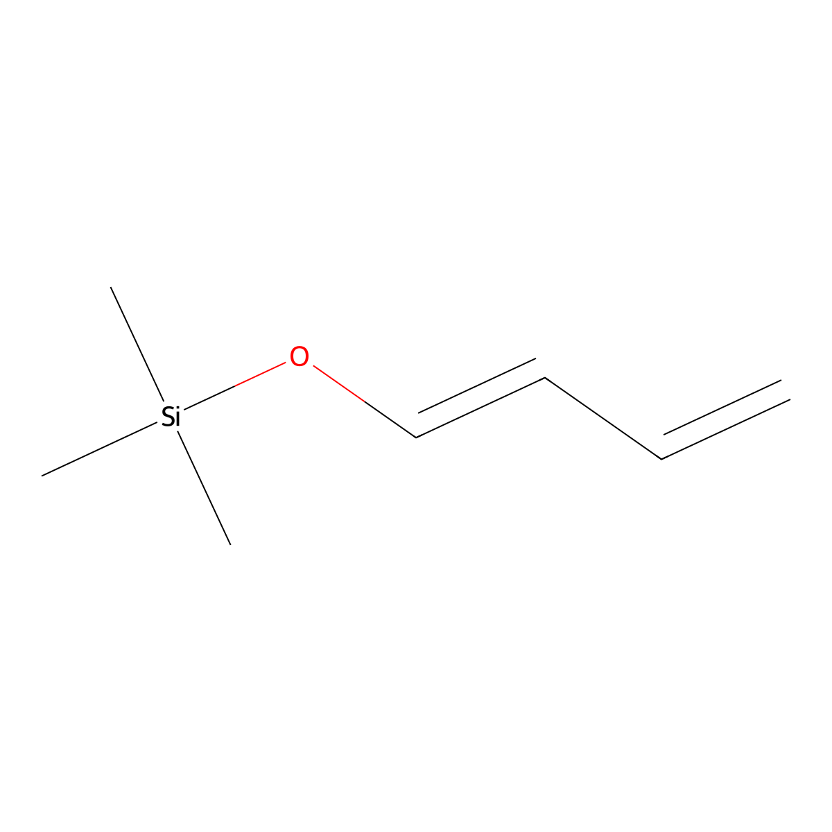 1-(Trimethylsiloxy)-1,3-butadiene molecular structure, CAS 6651-43-0