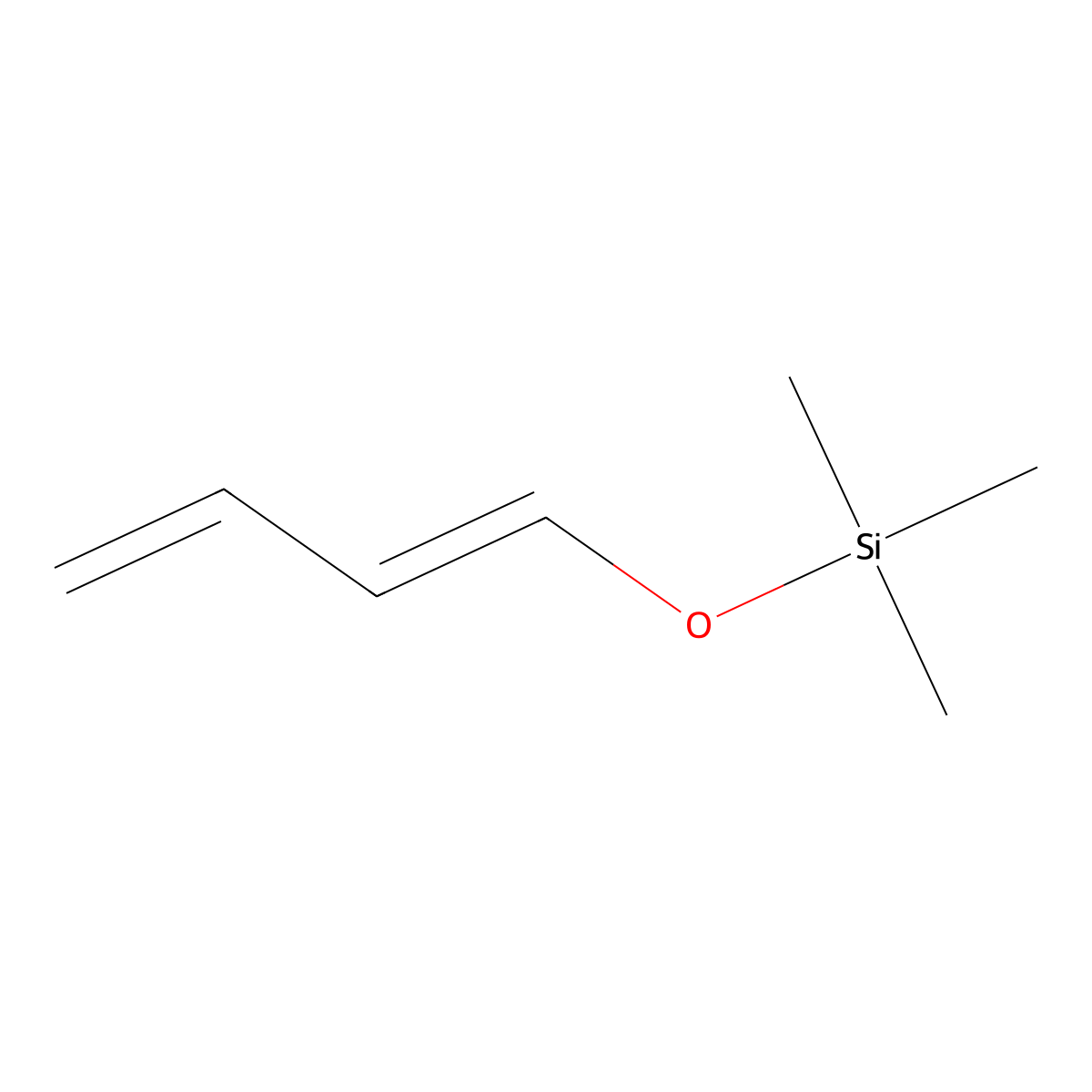 1-(Trimethylsiloxy)-1,3-butadiene molecular structure, CAS 6651-43-0