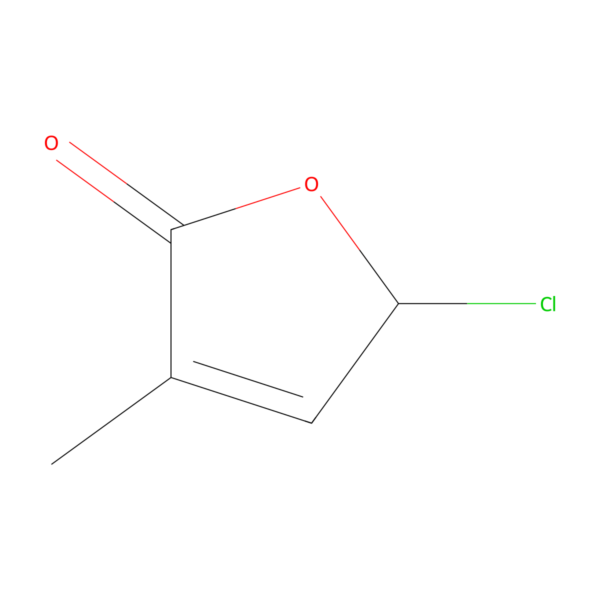 5-Chloro-3-methylfuran-2(5H)-one molecular structure, CAS 66510-25-6