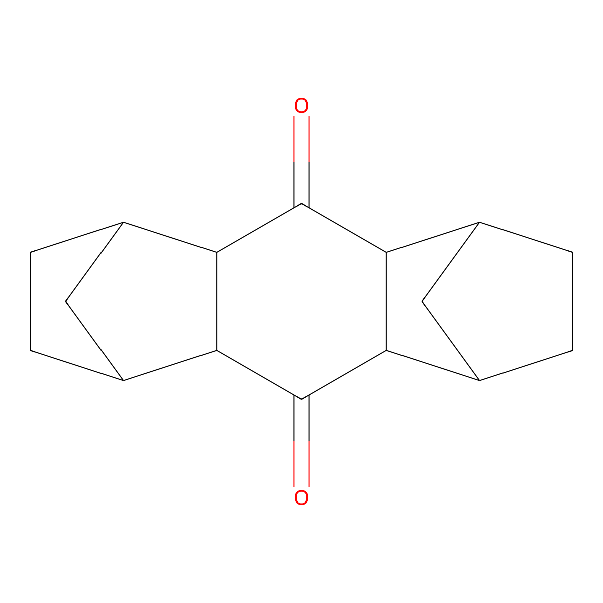 Dodecahydro-1,4:5,8-dimethanoanthracene-9,10-dione molecular structure, CAS 66513-31-3