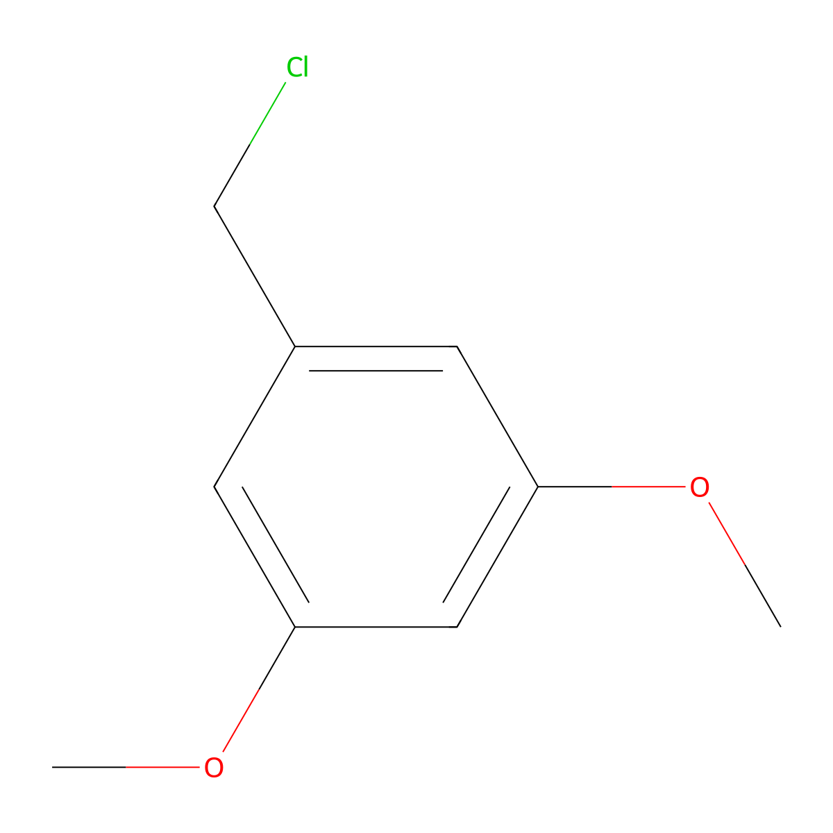 3,5-Dimethoxybenzyl chloride molecular structure, CAS 6652-32-0