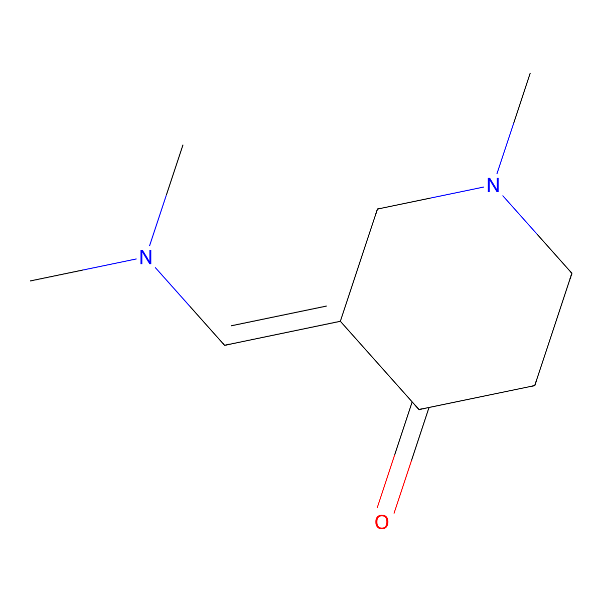 3-(Dimethylaminomethylidene)-1-methylpiperidin-4-one molecular structure, CAS 66521-58-2