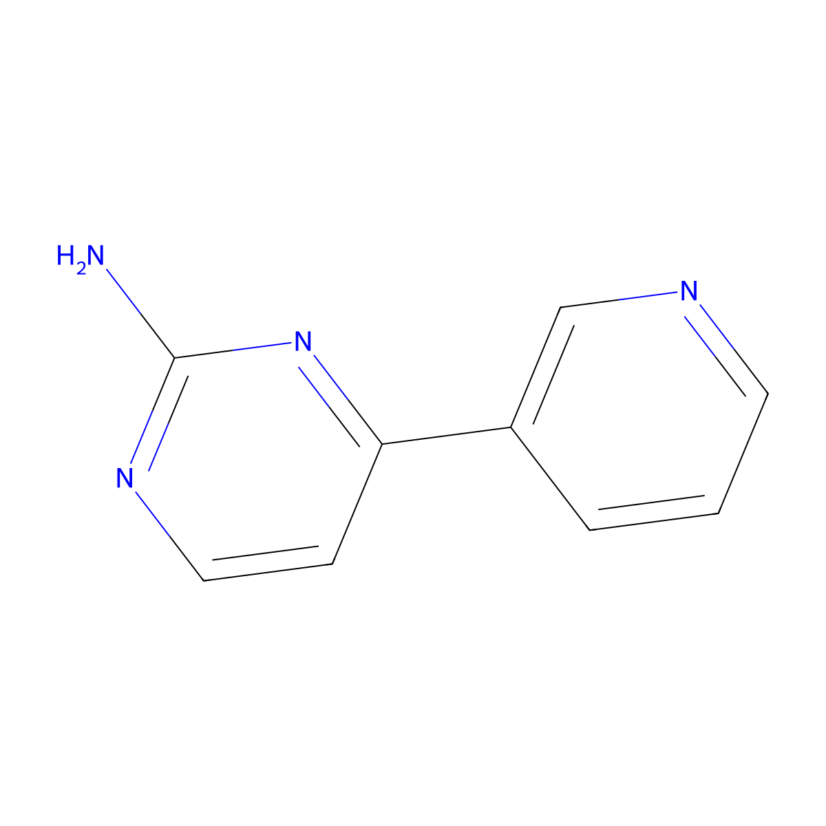 4-(Pyridin-3-yl)pyrimidin-2-amine molecular structure, CAS 66521-66-2