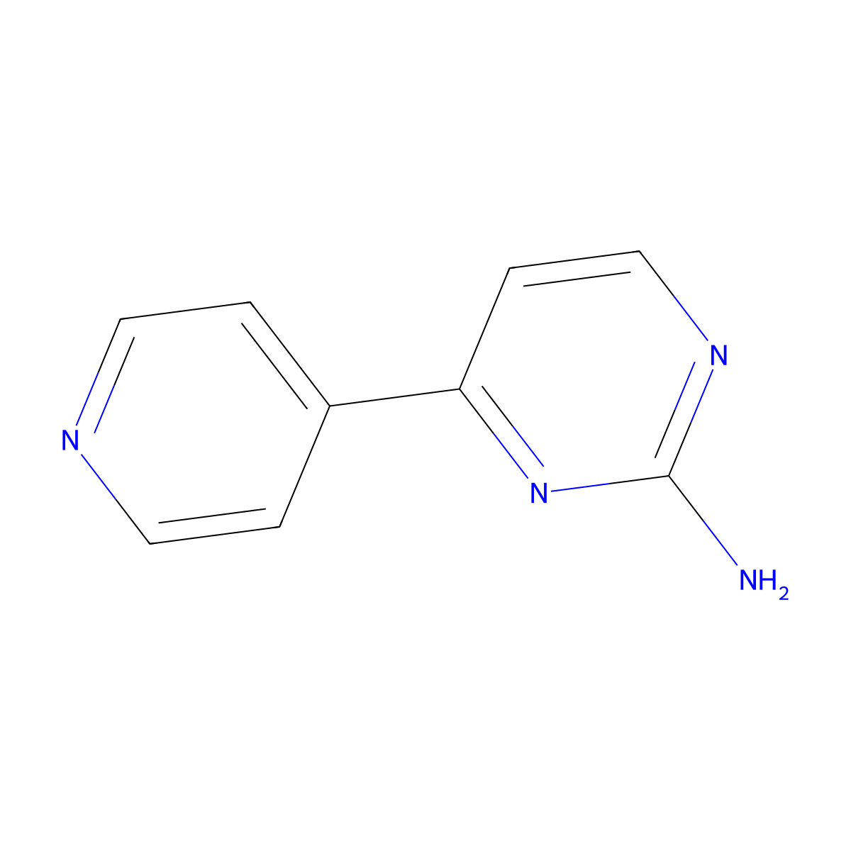 4-(Pyridin-4-yl)pyrimidin-2-amine molecular structure, CAS 66521-70-8