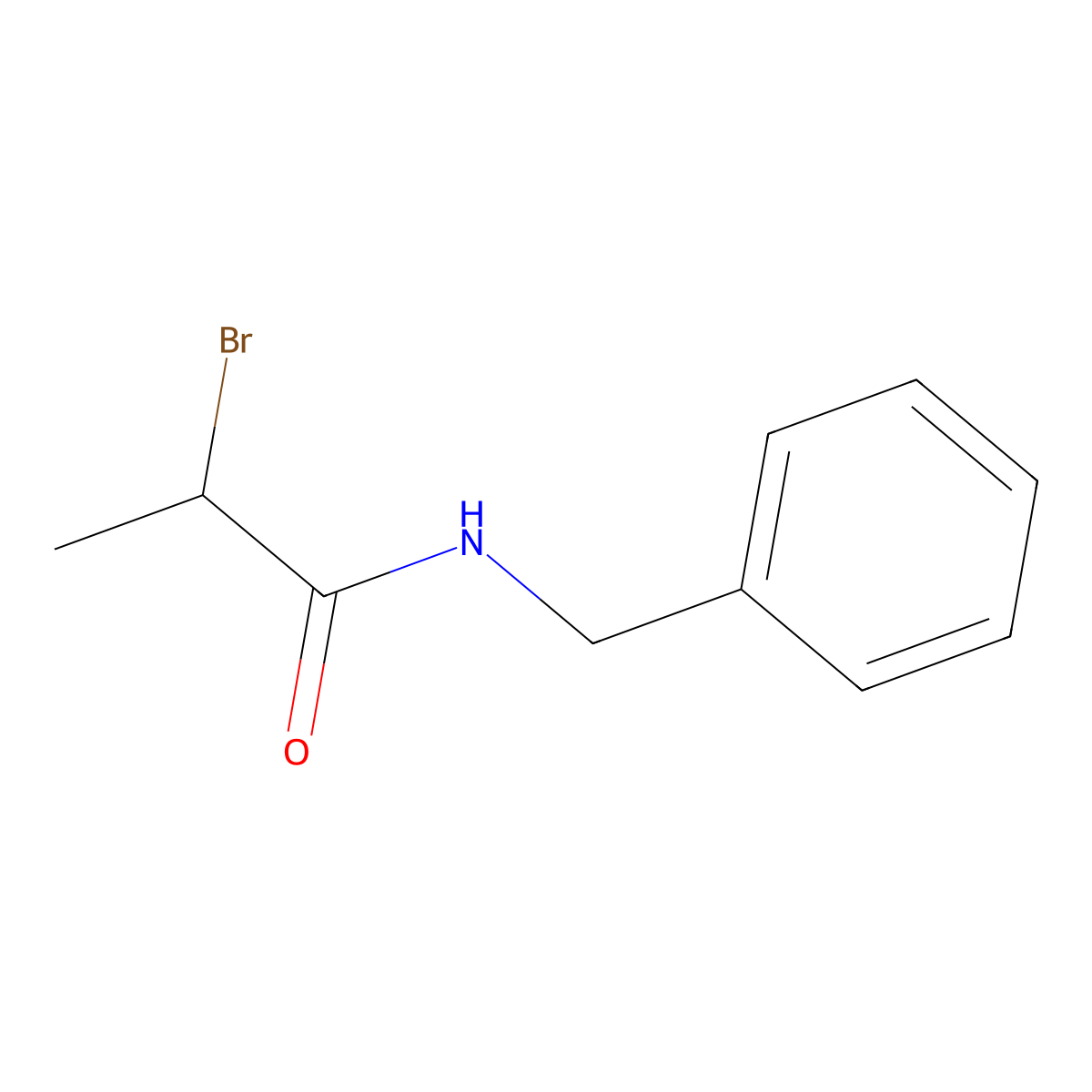 N-Benzyl-2-bromopropanamide molecular structure, CAS 6653-71-0