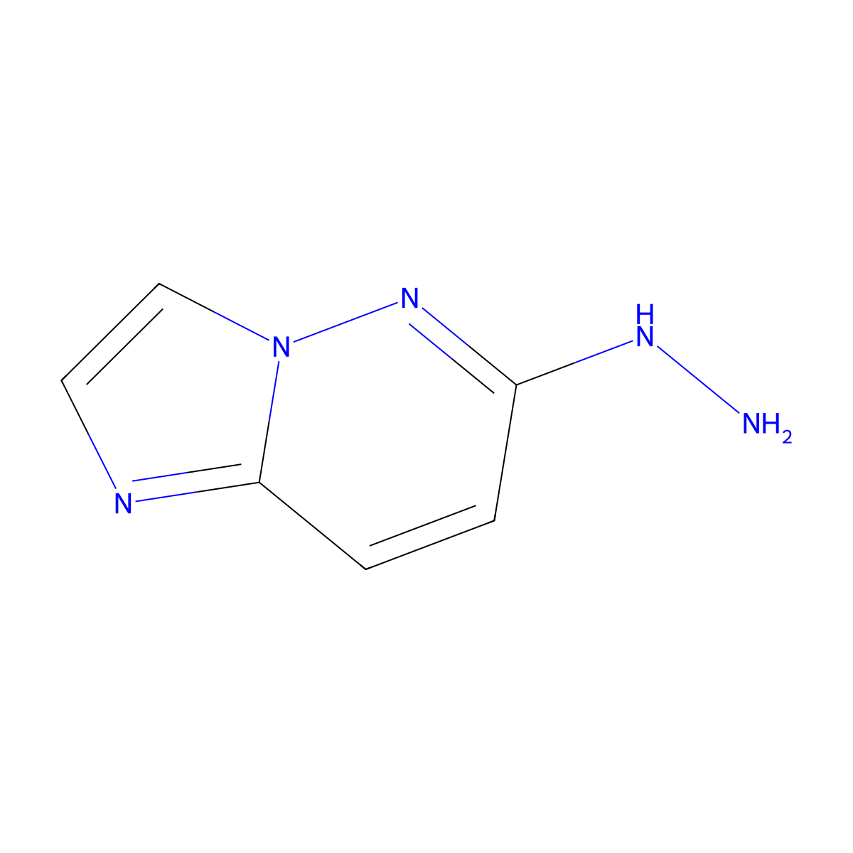 (Imidazo(1,2-b)pyridazin-6-yl)hydrazine molecular structure, CAS 6653-91-4