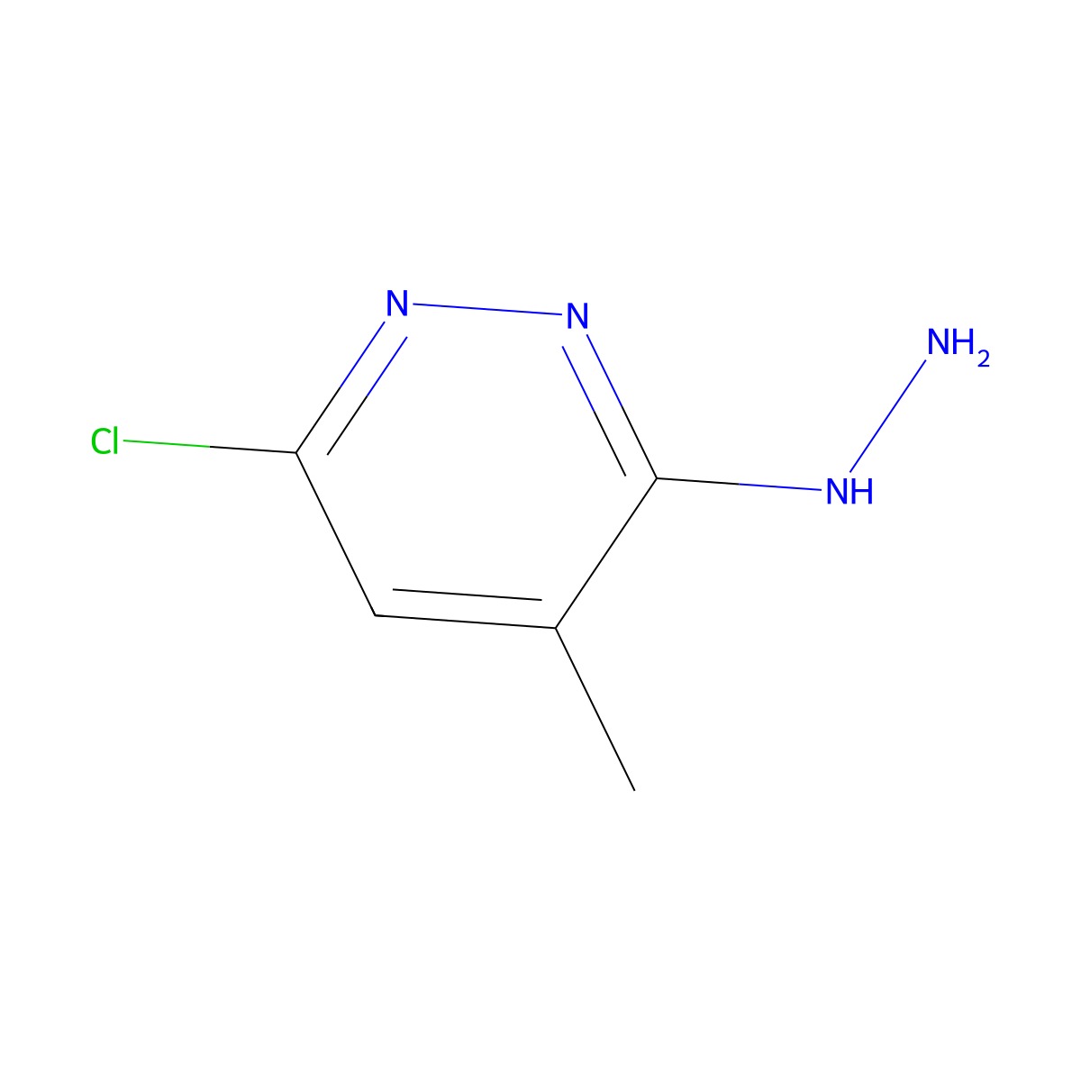 6-Chloro-3-hydrazinyl-4-methylpyridazine molecular structure, CAS 66530-55-0