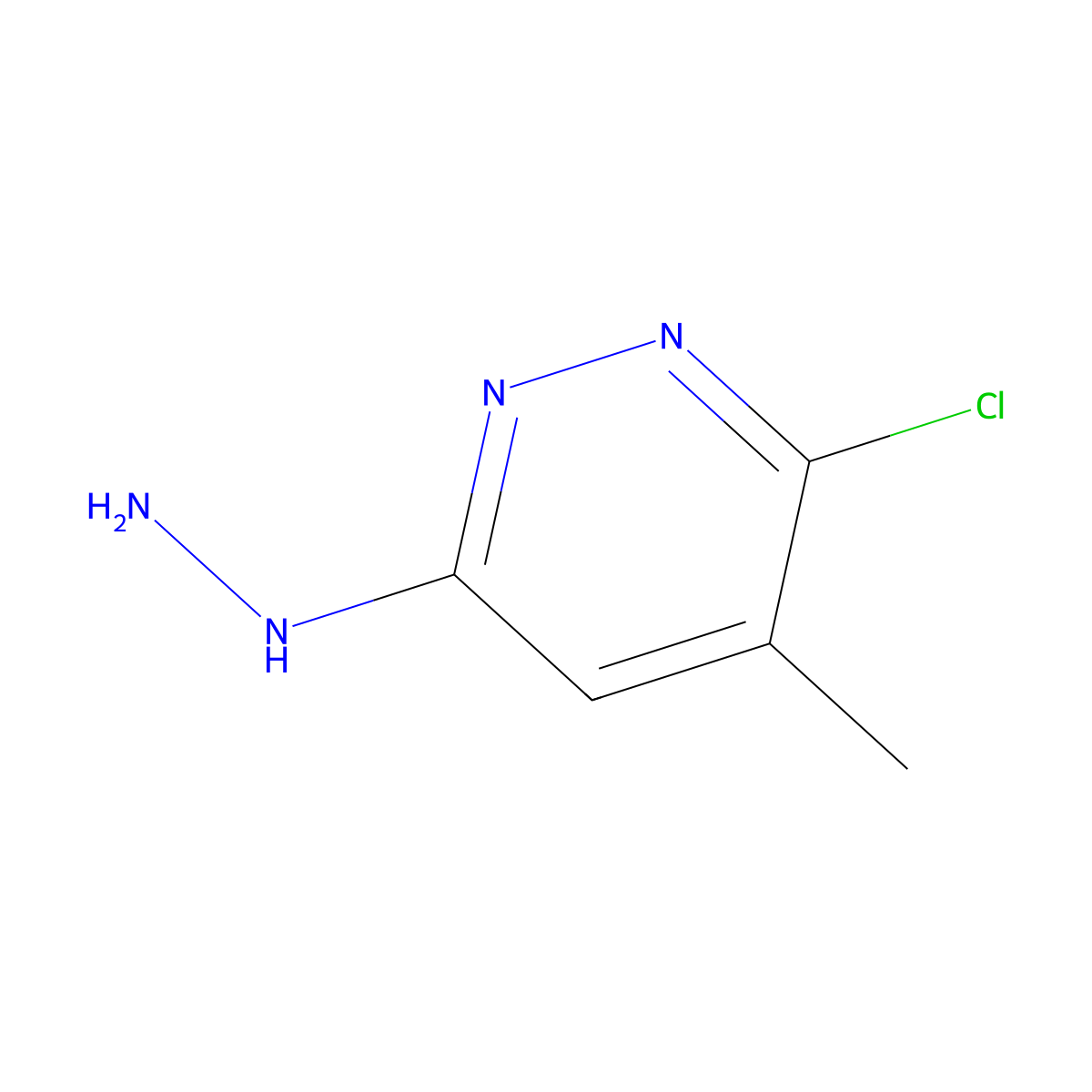 3-Chloro-6-hydrazinyl-4-methylpyridazine molecular structure, CAS 66530-56-1