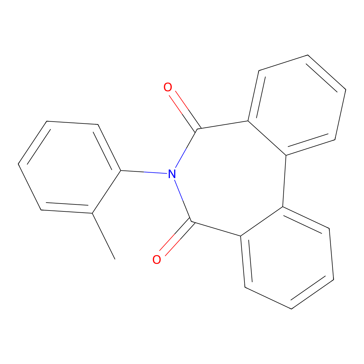 6-(2-Methylphenyl)benzo[d][2]benzazepine-5,7-dione molecular structure, CAS 66532-89-6