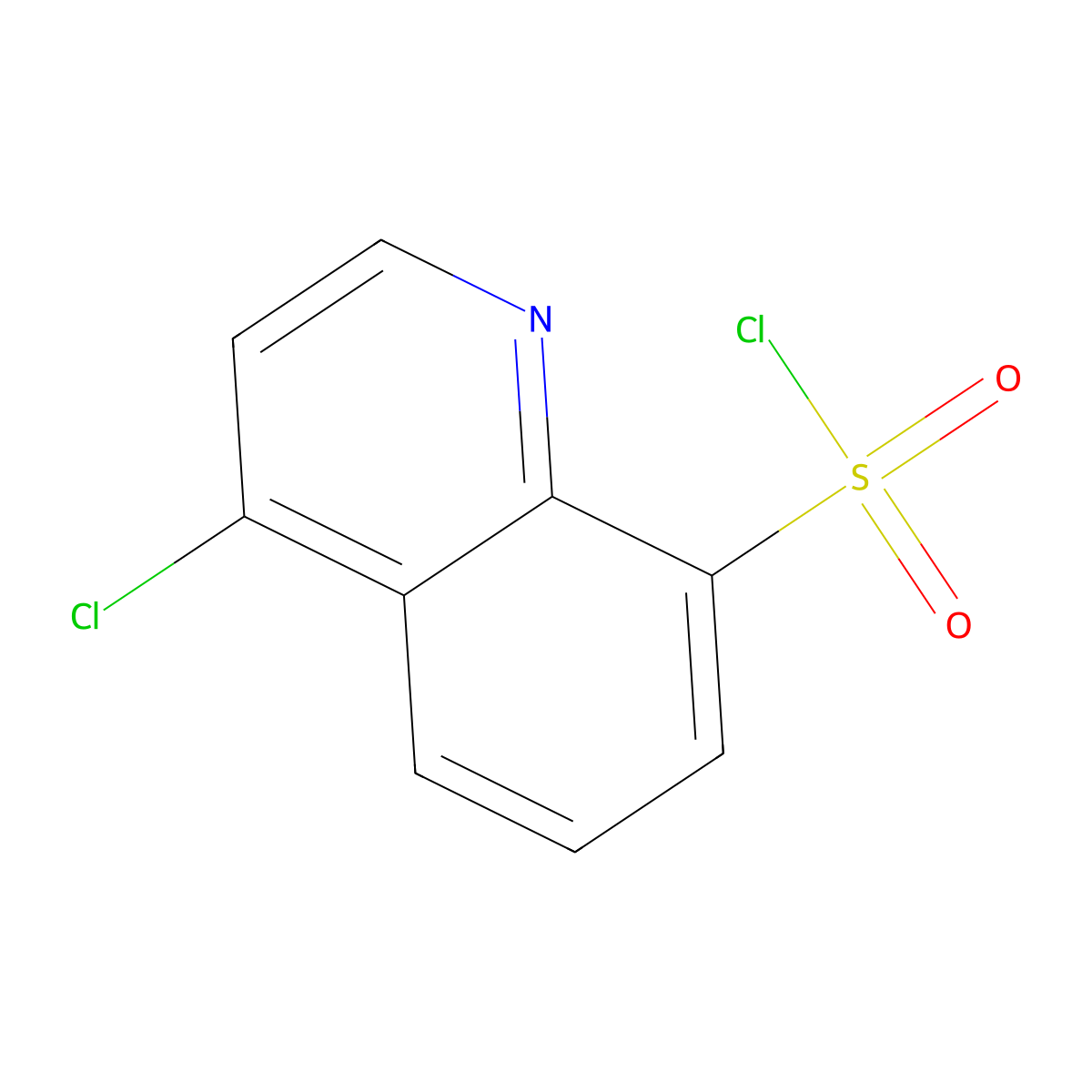 4-Chloroquinoline-8-sulfonyl chloride molecular structure, CAS 66533-26-4