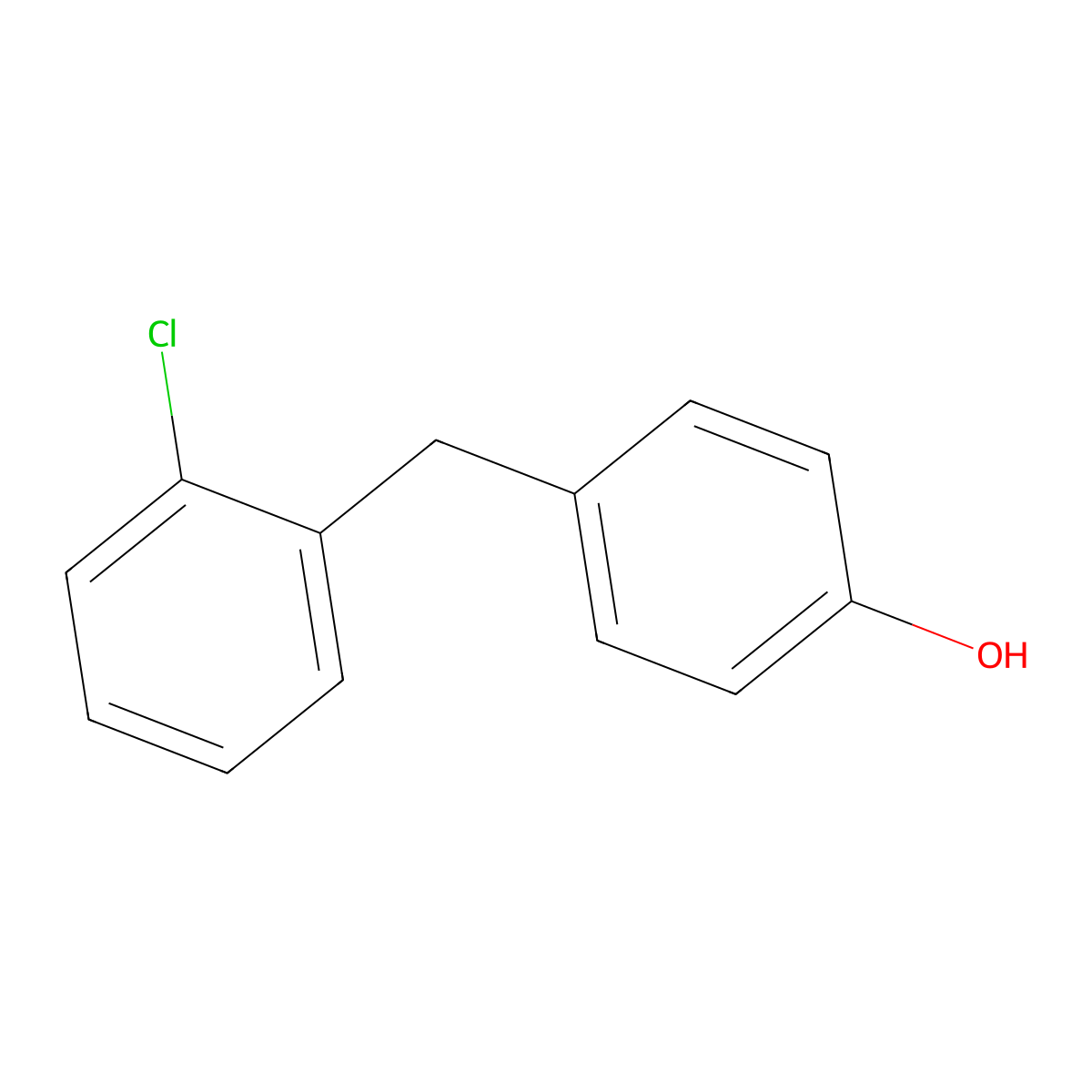 4-(2-Chlorobenzyl)phenol molecular structure, CAS 66534-31-4
