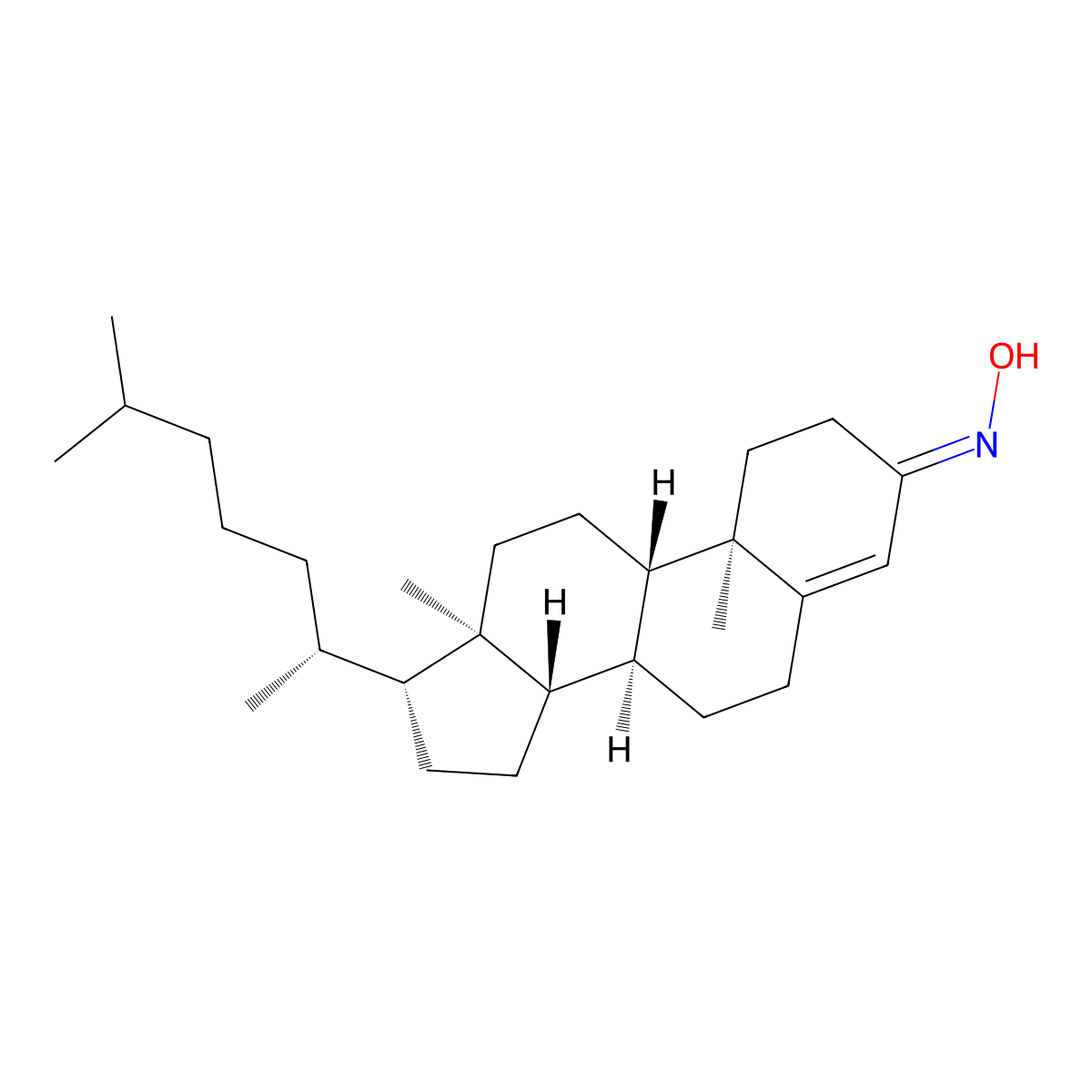 Olesoxime, E- molecular structure, CAS 66538-08-7