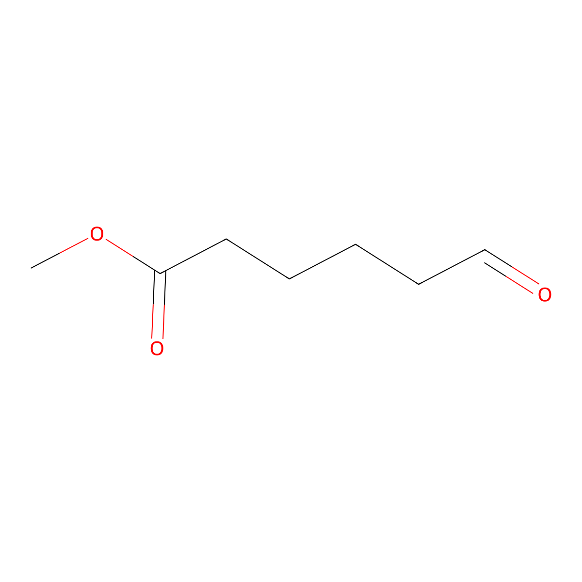 Methyl 6-oxohexanoate molecular structure, CAS 6654-36-0